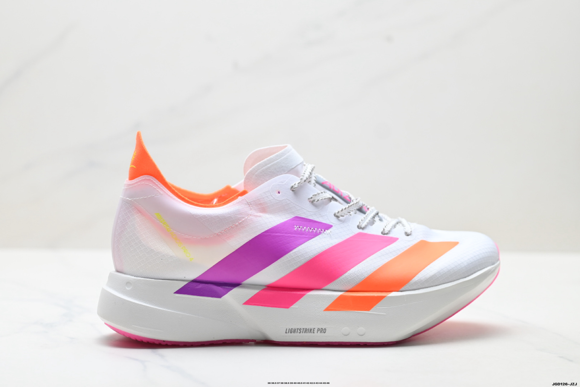 Adidas Adizero Adios Pro 4 M马拉松飞线贾卡轻质透气休闲运动跑步鞋 KJ2123