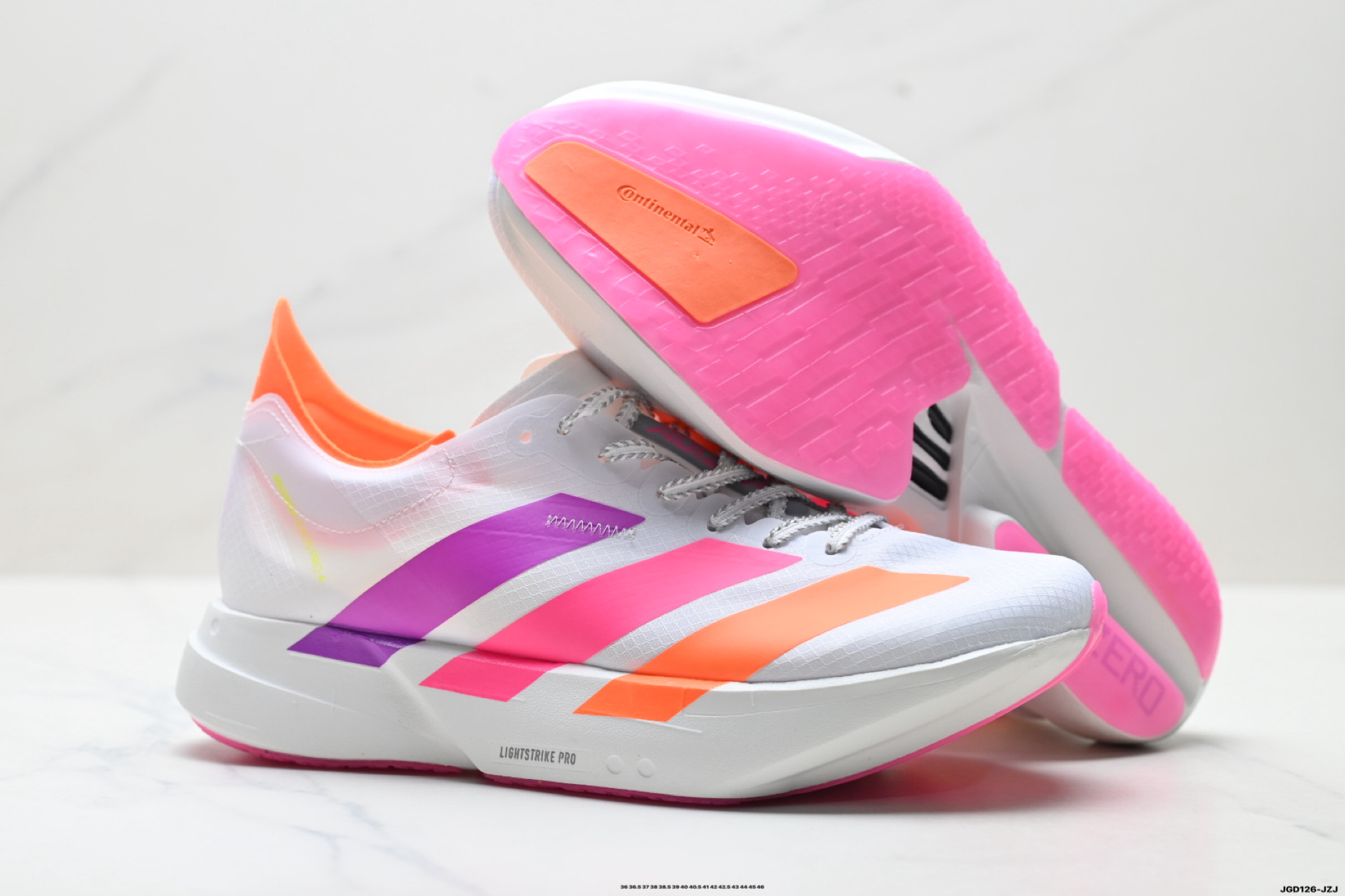 Adidas Adizero Adios Pro 4 M马拉松飞线贾卡轻质透气休闲运动跑步鞋 KJ2123