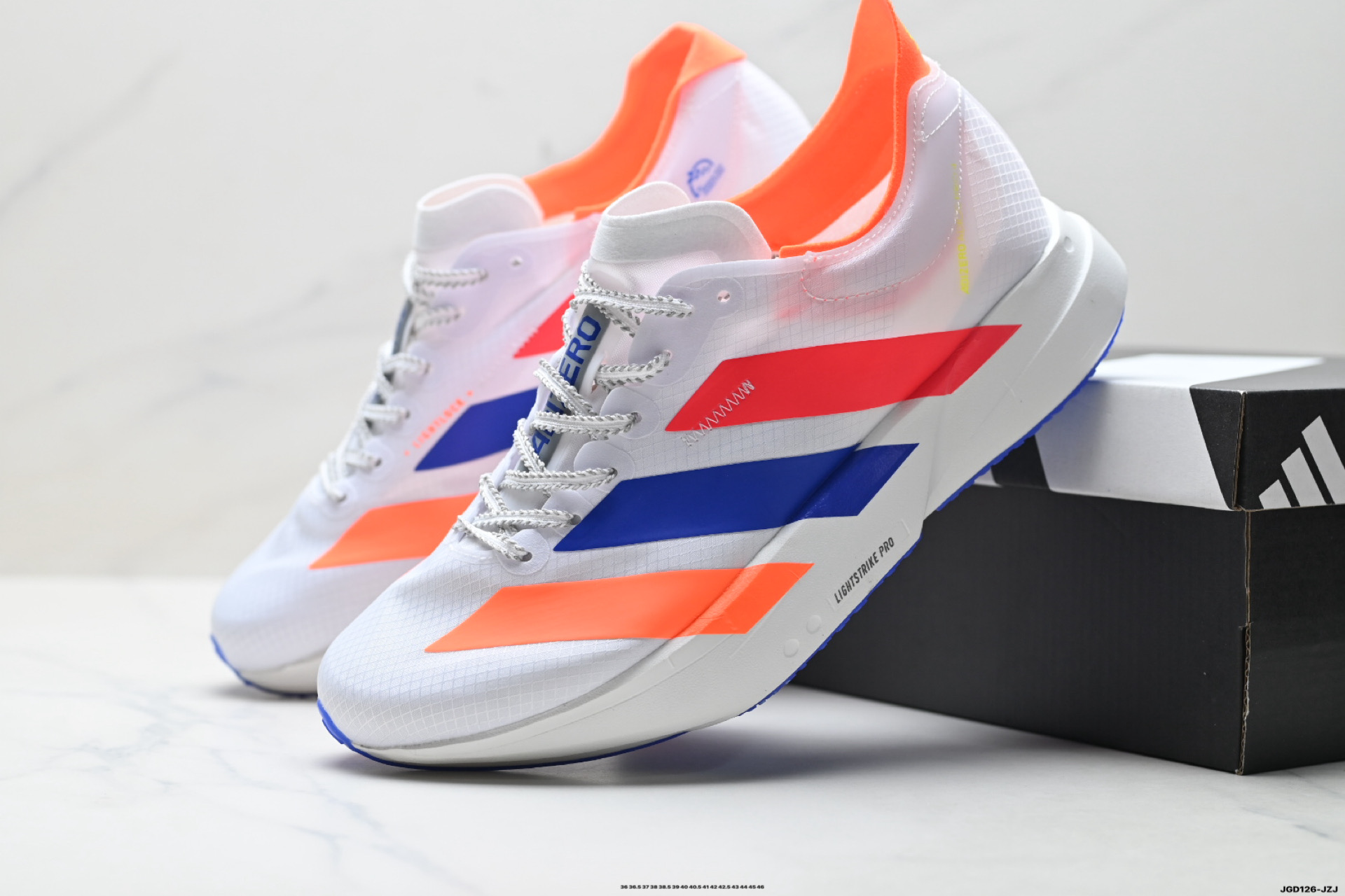 Adidas Adizero Adios Pro 4 M马拉松飞线贾卡轻质透气休闲运动跑步鞋 KJ2123