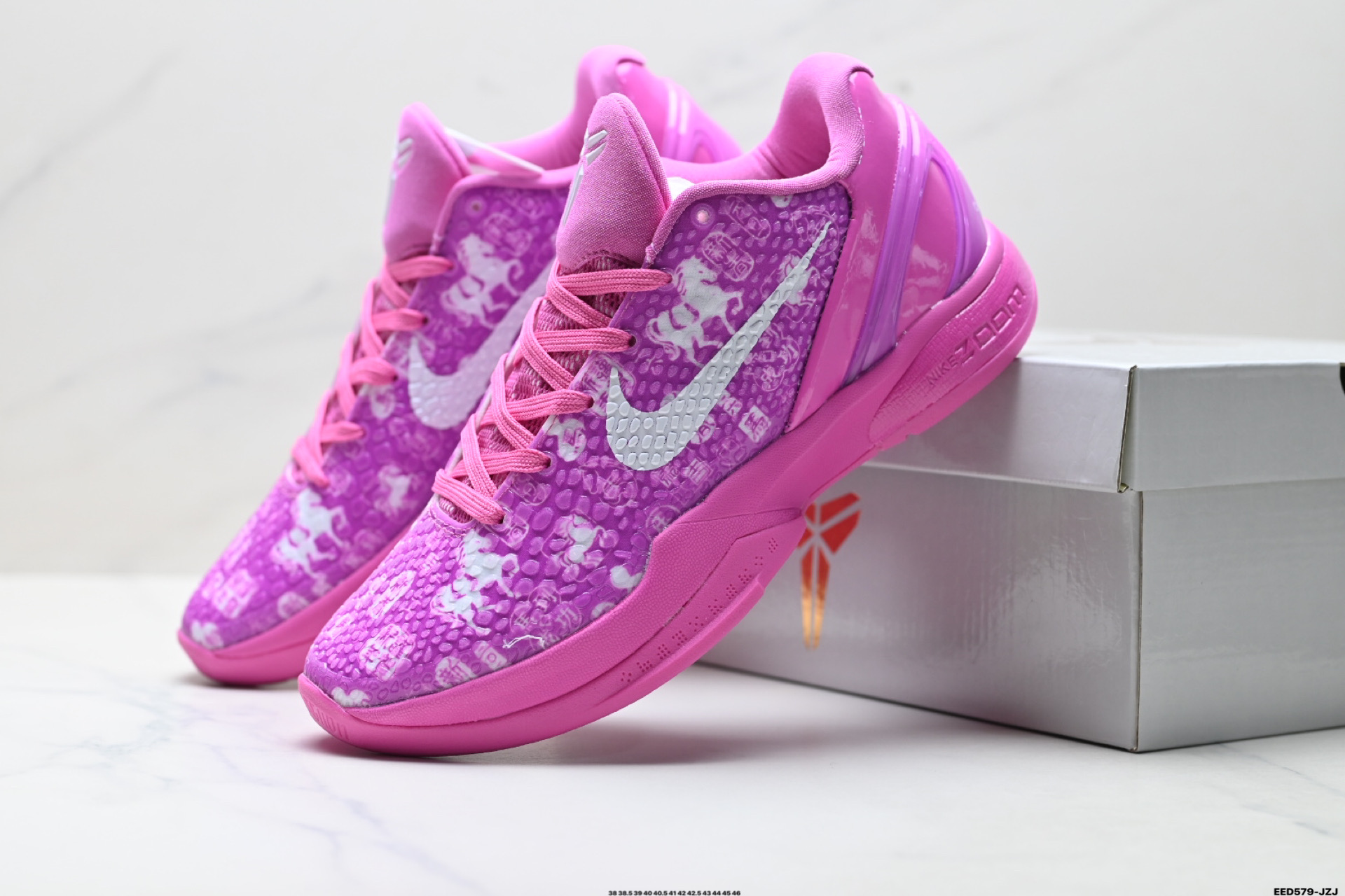 纯原Nike Zoom Kobe VI 马年限定 CNY新年款 耐克 科比6代系列 低帮复刻实战运动低帮文化篮球鞋 CW2190-013