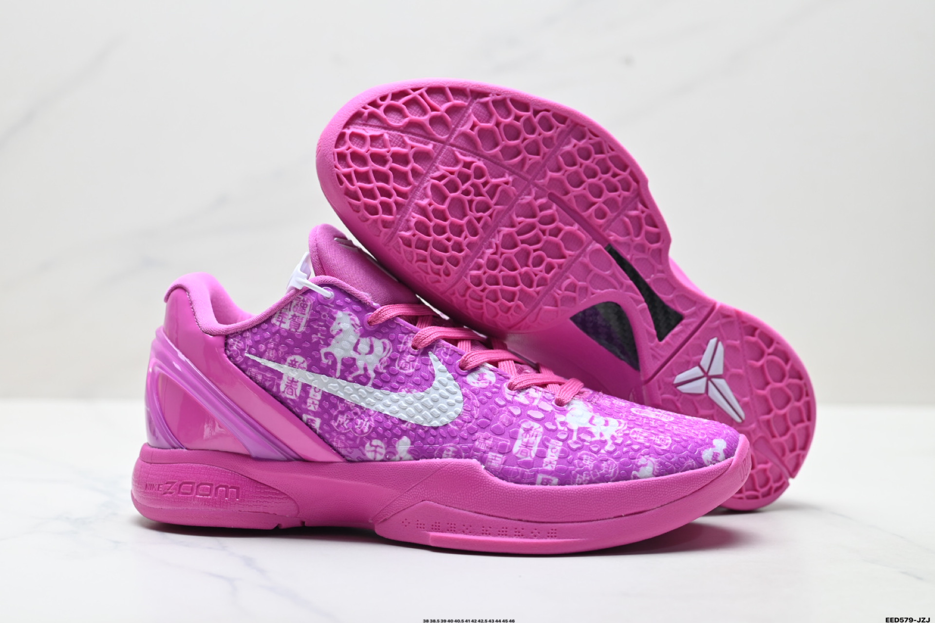 纯原Nike Zoom Kobe VI 马年限定 CNY新年款 耐克 科比6代系列 低帮复刻实战运动低帮文化篮球鞋 CW2190-013
