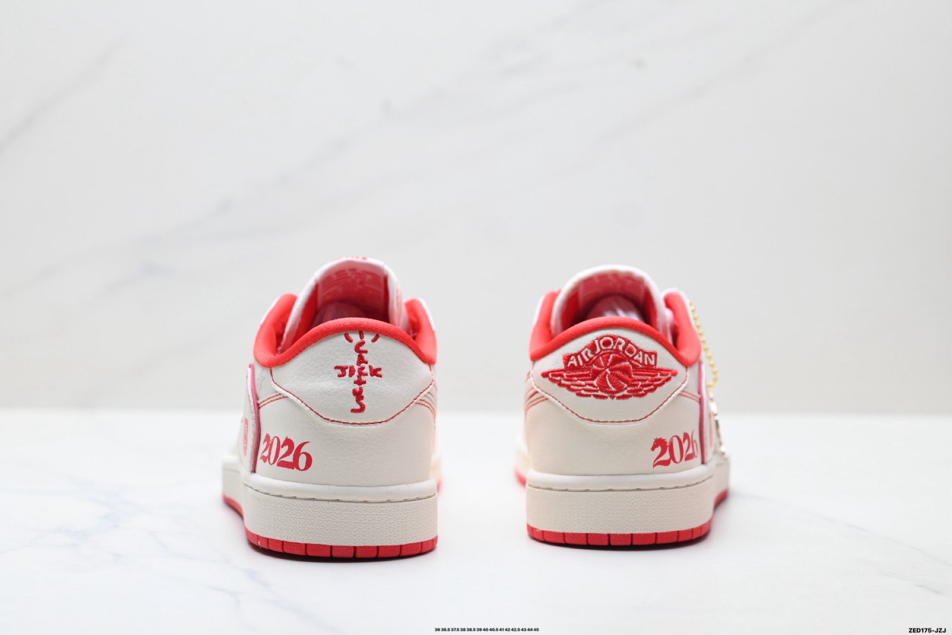 Nike Air Jordan 1 x Travis Scott AJ1倒勾 乔一倒钩 ‘DIY’定制 耐克 低帮文化篮球鞋 CX5050-Y65
