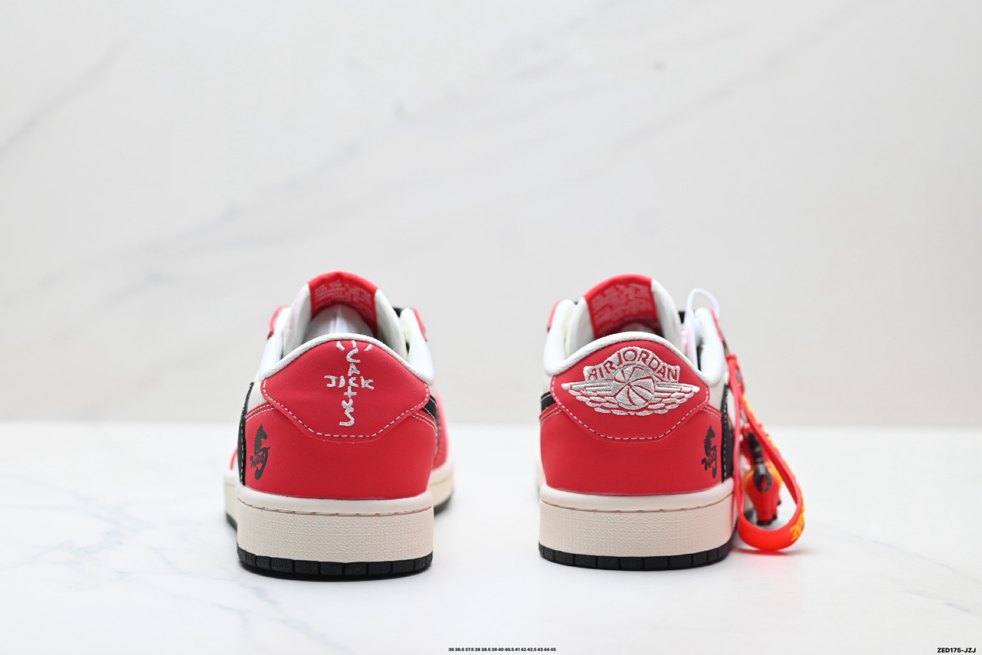 Nike Air Jordan 1 x Travis Scott AJ1倒勾 乔一倒钩 ‘DIY’定制 耐克 低帮文化篮球鞋 MY9969-801