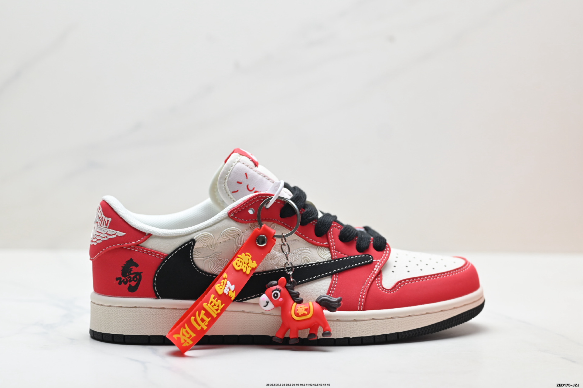 Nike Air Jordan 1 x Travis Scott AJ1倒勾 乔一倒钩 ‘DIY’定制 耐克 低帮文化篮球鞋 MY9969-801