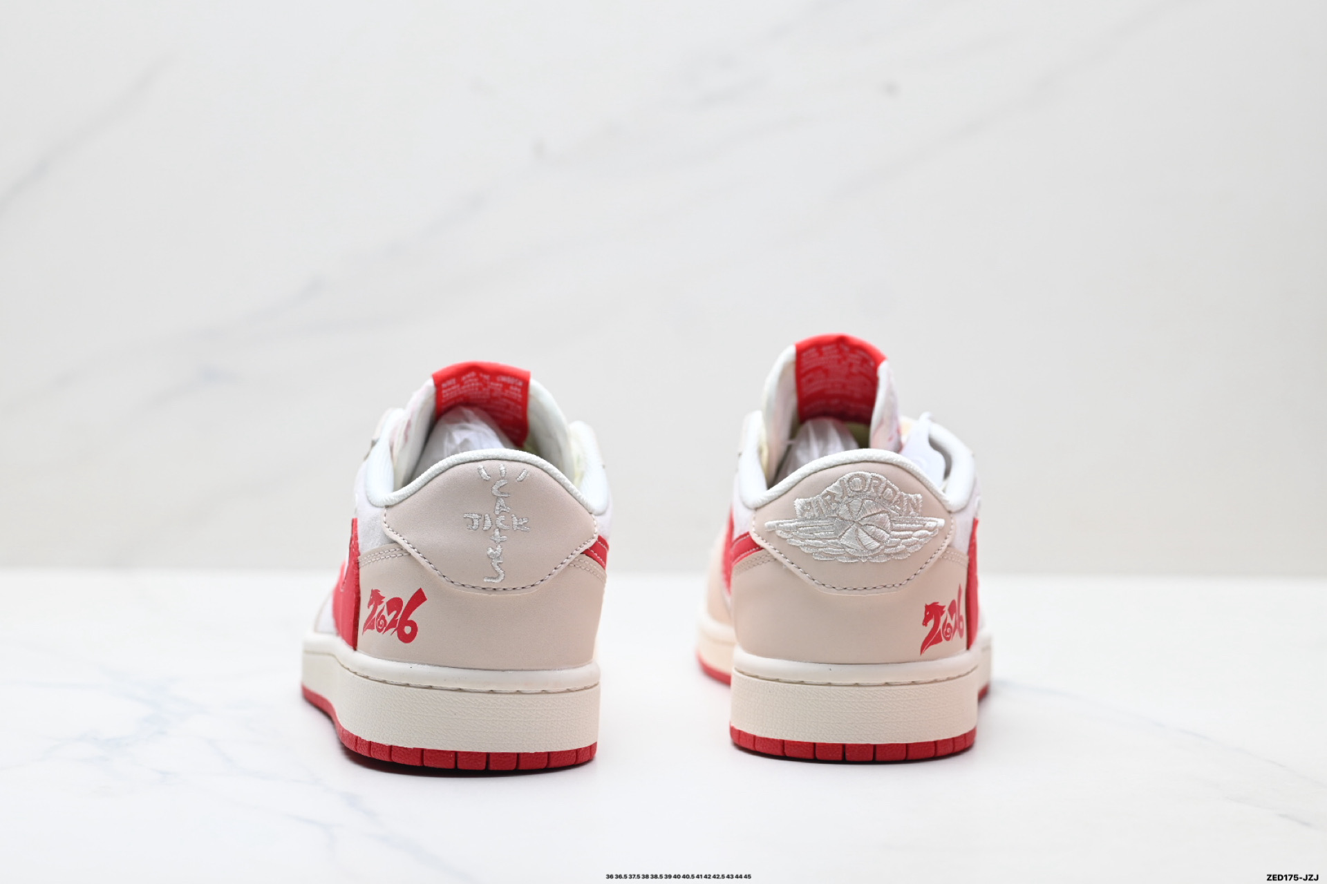 Nike Air Jordan 1 x Travis Scott AJ1倒勾 乔一倒钩 ‘DIY’定制 耐克 低帮文化篮球鞋 ZH2598-901