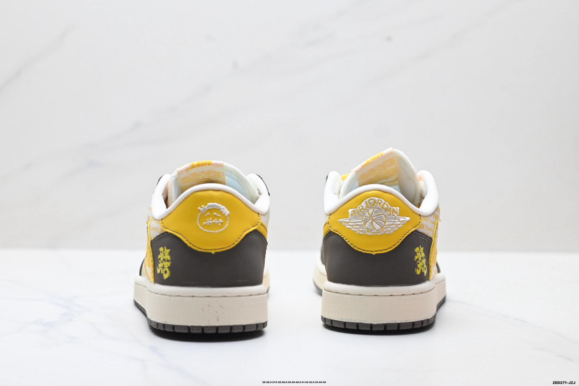 Nike Air Jordan 1 x Travis Scott AJ1倒勾 乔一倒钩 ‘DIY’定制 耐克 低帮文化篮球鞋 XD1979-005