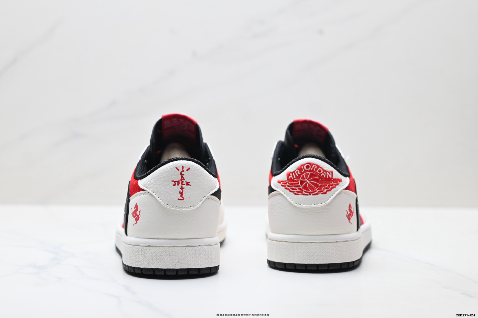 Nike Air Jordan 1 x Travis Scott AJ1倒勾 乔一倒钩 ‘DIY’定制 耐克 低帮文化篮球鞋 DZ2688-118