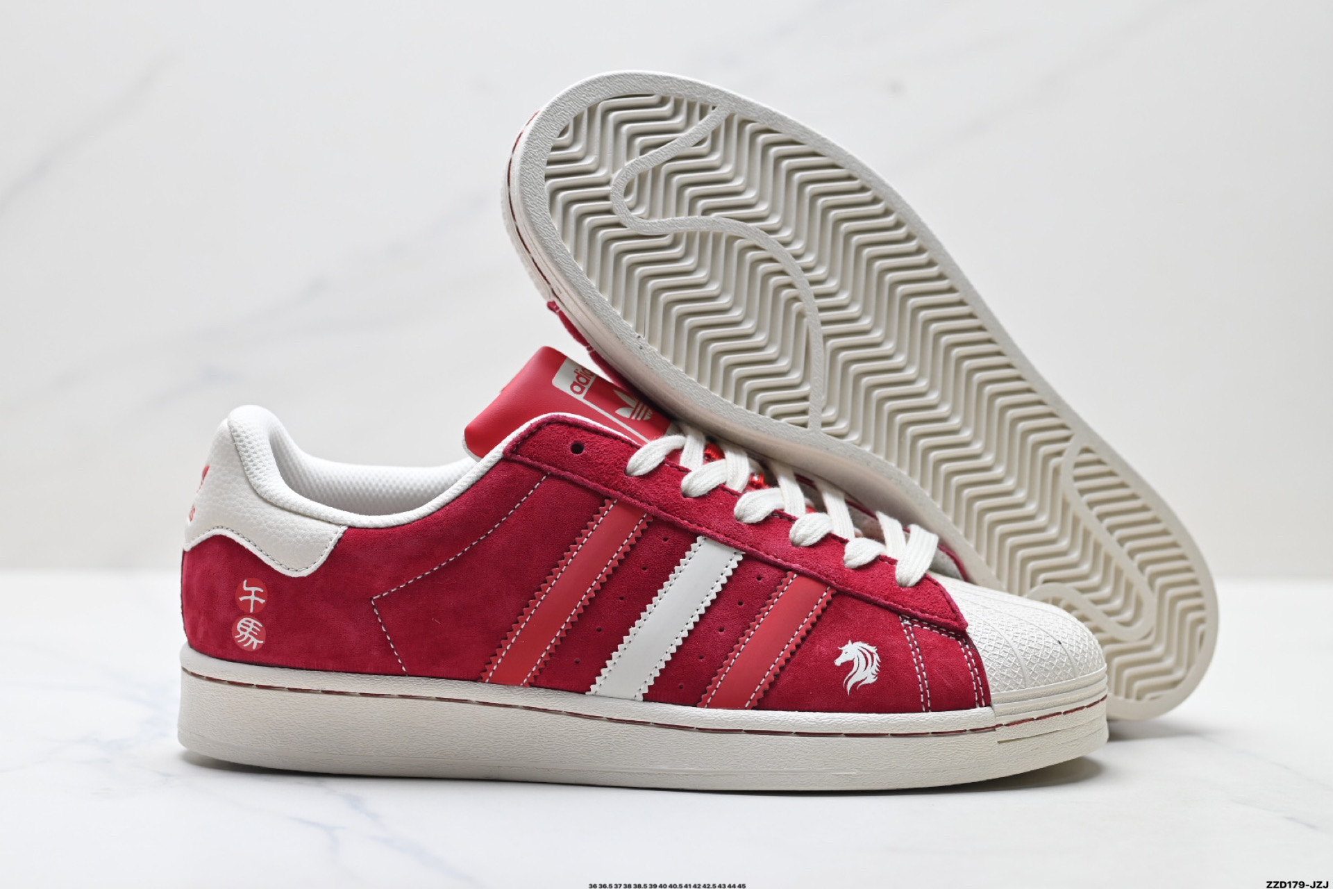 Adidas Originals Superstar 阿迪达斯 三叶草 马年限定 贝壳头’DIY’系列低帮经典百搭休闲运动板鞋 JY8926
