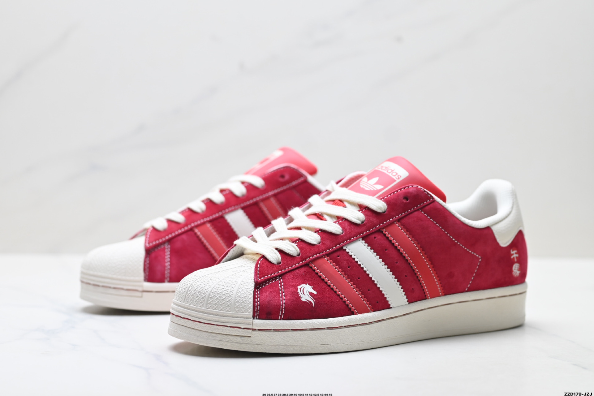 Adidas Originals Superstar 阿迪达斯 三叶草 马年限定 贝壳头’DIY’系列低帮经典百搭休闲运动板鞋 JY8926