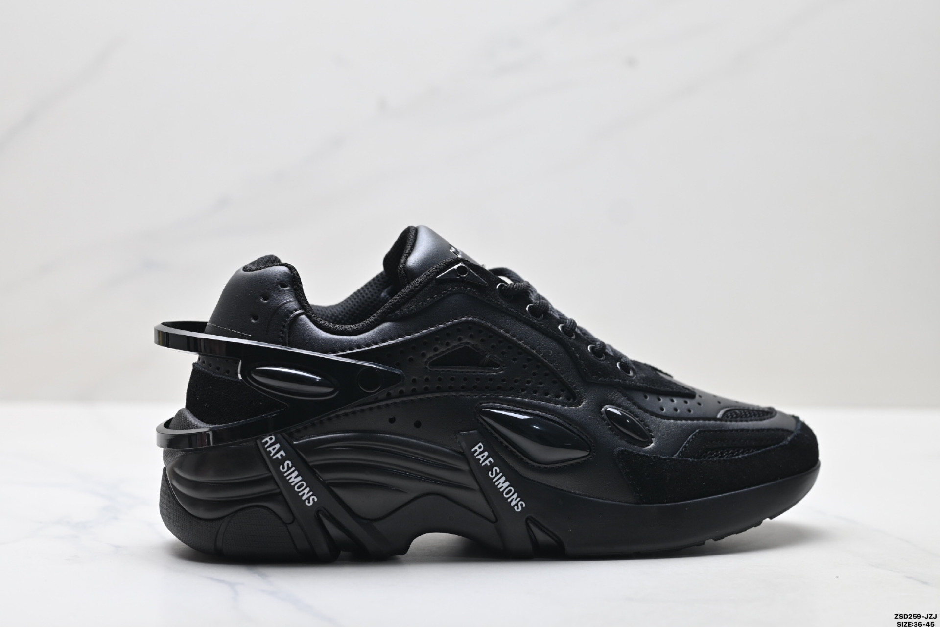 RAF SIMONS CYLON-21 潮流运动 织物皮革 圆头系带 低帮休闲鞋 HR740003S-0003 RAF SIMONS CYLON-21 潮流运动 织物皮革 圆头系带 低帮休闲鞋 HR740003S-0003