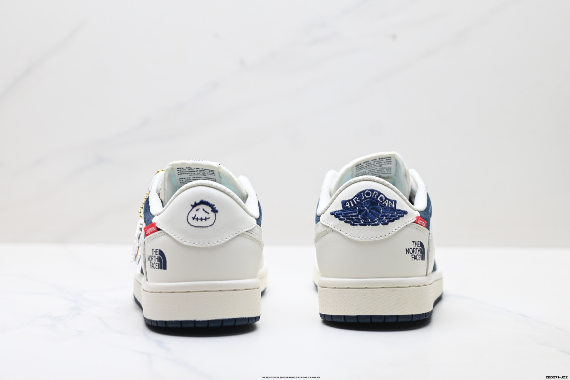 Nike Air Jordan 1 x Travis Scott AJ1倒勾 乔一倒钩 ‘DIY’定制 耐克 低帮文化篮球鞋 DM7866-125