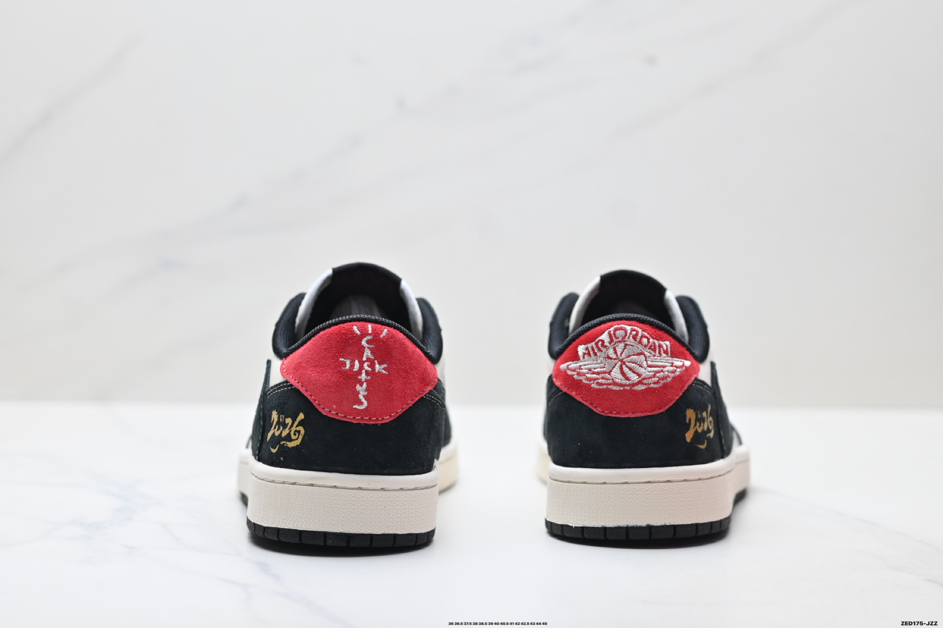 Nike Air Jordan 1 x Travis Scott AJ1倒勾 乔一倒钩 ‘DIY’定制 耐克 低帮文化篮球鞋 CX5050-Y69