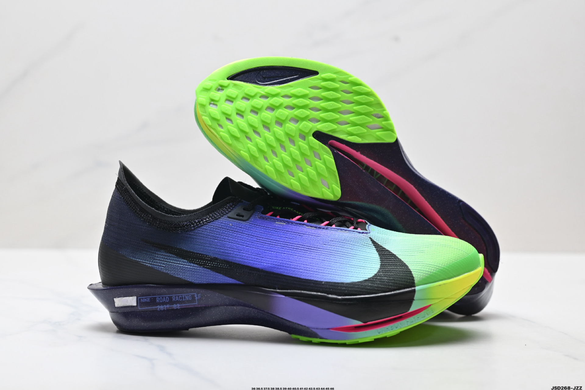 Nike Zoomx Streakfly 2 低帮跑步鞋 超薄针织鞋面 柔软缓震 耐克马拉松跑鞋 IO9567-400