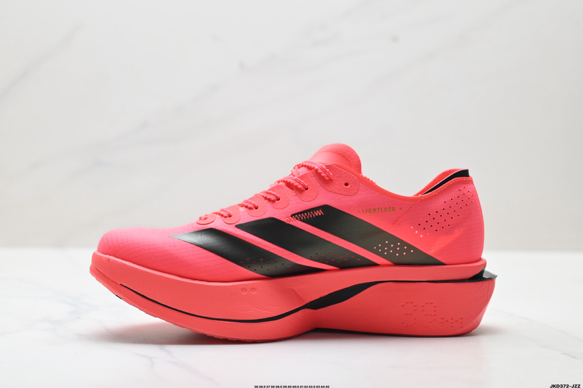 💰180
公司级✅Adidas Adizero Adios 5 阿迪达斯 马拉松飞线贾卡轻质透气休闲运动跑步鞋
采用双层透气网纱 Flywire动态飞线绑缚鞋面材质 内置Zoom小气垫装置 
货号:K18297
尺码:36 36.5 37 38 38.5 39 40 40.5 41 42 42.5 43 44 45
ID:JKD372-JZZ