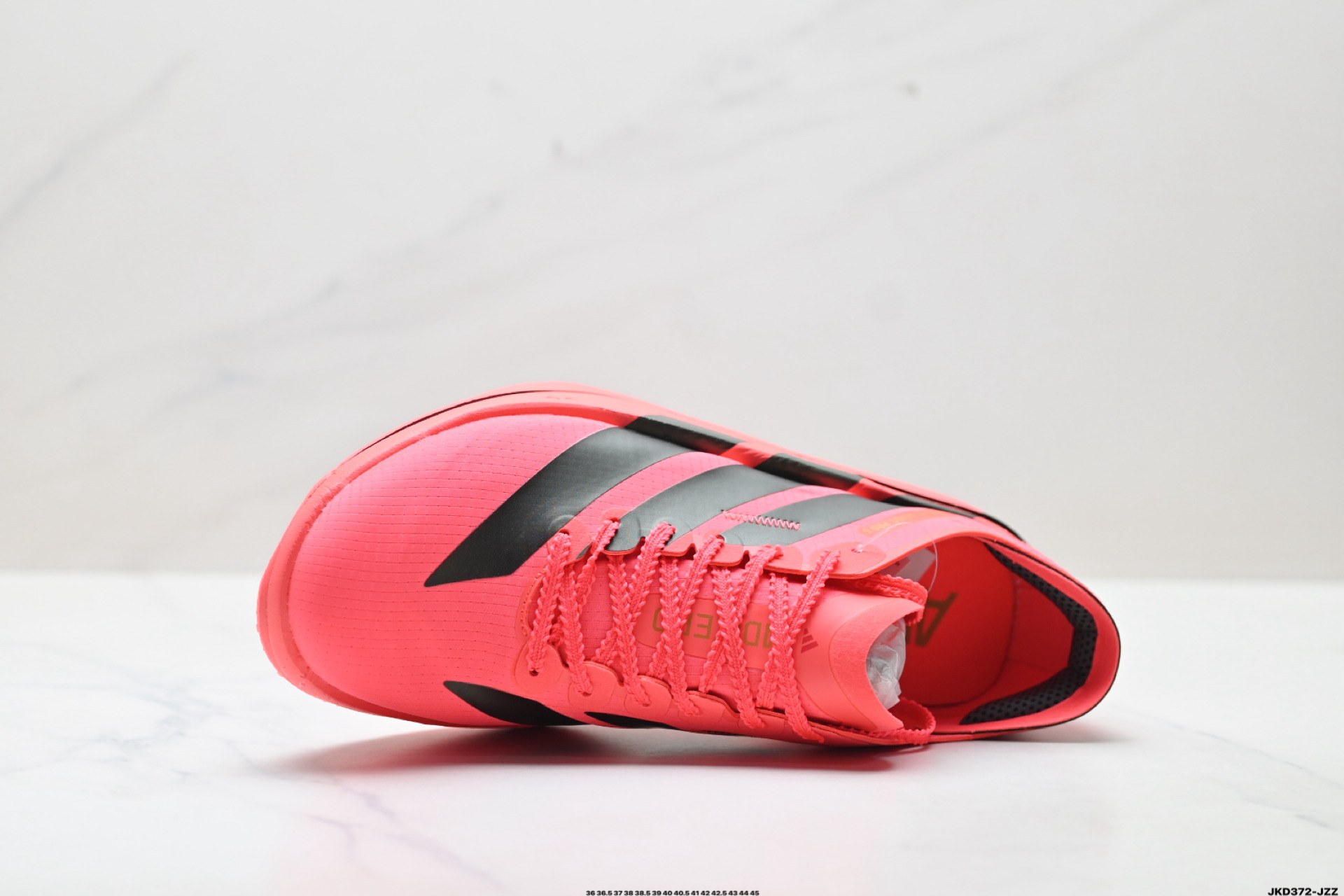 💰180
公司级✅Adidas Adizero Adios 5 阿迪达斯 马拉松飞线贾卡轻质透气休闲运动跑步鞋
采用双层透气网纱 Flywire动态飞线绑缚鞋面材质 内置Zoom小气垫装置 
货号:K18297
尺码:36 36.5 37 38 38.5 39 40 40.5 41 42 42.5 43 44 45
ID:JKD372-JZZ