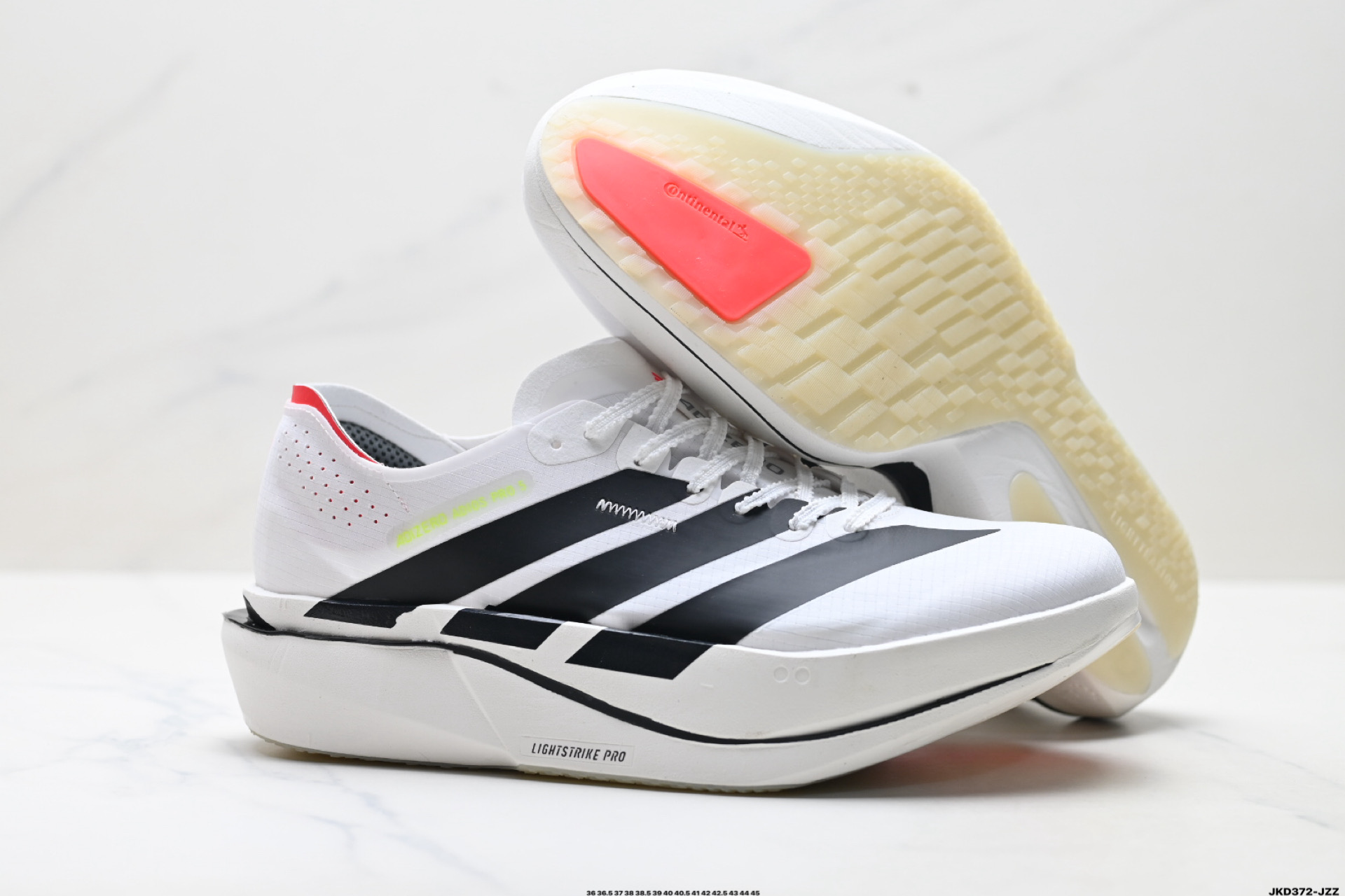 💰180
公司级✅Adidas Adizero Adios 5 阿迪达斯 马拉松飞线贾卡轻质透气休闲运动跑步鞋
采用双层透气网纱 Flywire动态飞线绑缚鞋面材质 内置Zoom小气垫装置 
货号:K18297
尺码:36 36.5 37 38 38.5 39 40 40.5 41 42 42.5 43 44 45
ID:JKD372-JZZ