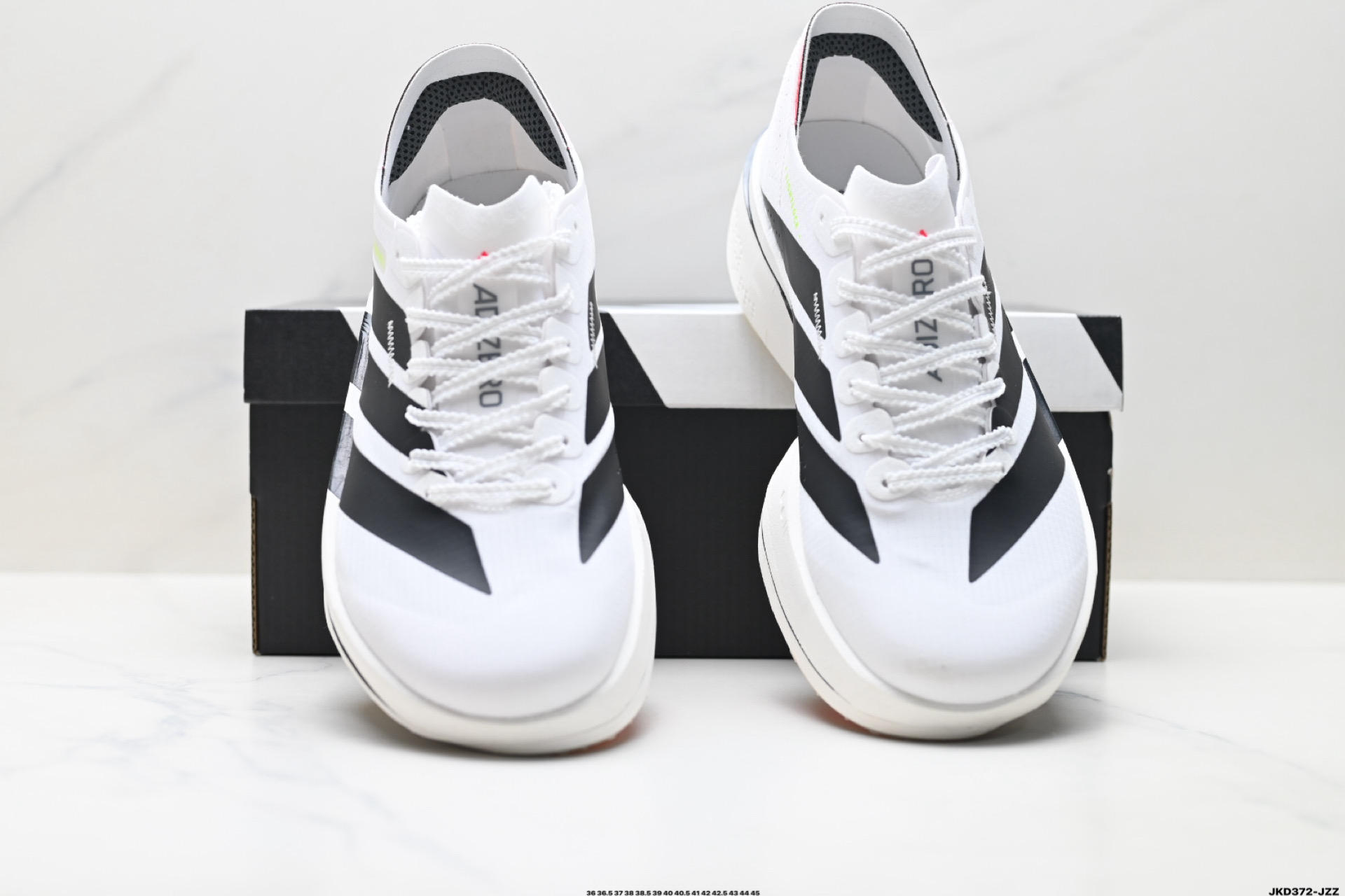 💰180
公司级✅Adidas Adizero Adios 5 阿迪达斯 马拉松飞线贾卡轻质透气休闲运动跑步鞋
采用双层透气网纱 Flywire动态飞线绑缚鞋面材质 内置Zoom小气垫装置 
货号:K18297
尺码:36 36.5 37 38 38.5 39 40 40.5 41 42 42.5 43 44 45
ID:JKD372-JZZ