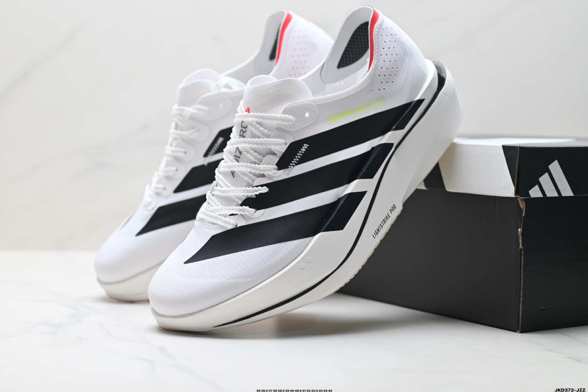 💰180
公司级✅Adidas Adizero Adios 5 阿迪达斯 马拉松飞线贾卡轻质透气休闲运动跑步鞋
采用双层透气网纱 Flywire动态飞线绑缚鞋面材质 内置Zoom小气垫装置 
货号:K18297
尺码:36 36.5 37 38 38.5 39 40 40.5 41 42 42.5 43 44 45
ID:JKD372-JZZ