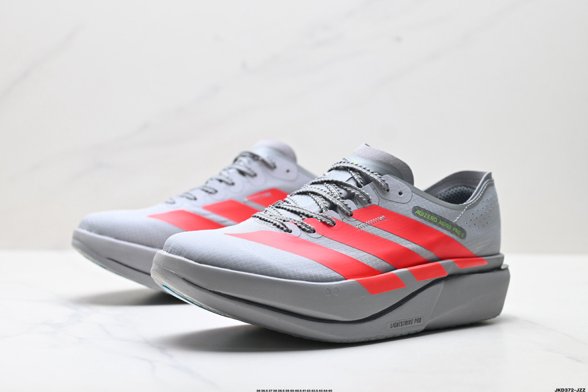 💰180
公司级✅Adidas Adizero Adios 5 阿迪达斯 马拉松飞线贾卡轻质透气休闲运动跑步鞋
采用双层透气网纱 Flywire动态飞线绑缚鞋面材质 内置Zoom小气垫装置 
货号:K18297
尺码:36 36.5 37 38 38.5 39 40 40.5 41 42 42.5 43 44 45
ID:JKD372-JZZ