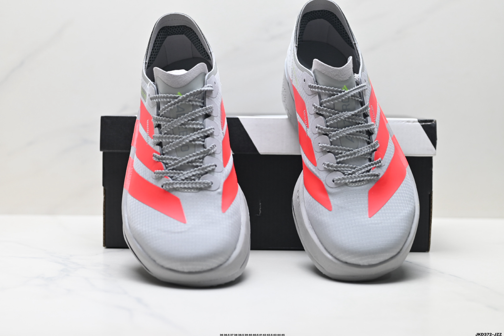 💰180
公司级✅Adidas Adizero Adios 5 阿迪达斯 马拉松飞线贾卡轻质透气休闲运动跑步鞋
采用双层透气网纱 Flywire动态飞线绑缚鞋面材质 内置Zoom小气垫装置 
货号:K18297
尺码:36 36.5 37 38 38.5 39 40 40.5 41 42 42.5 43 44 45
ID:JKD372-JZZ