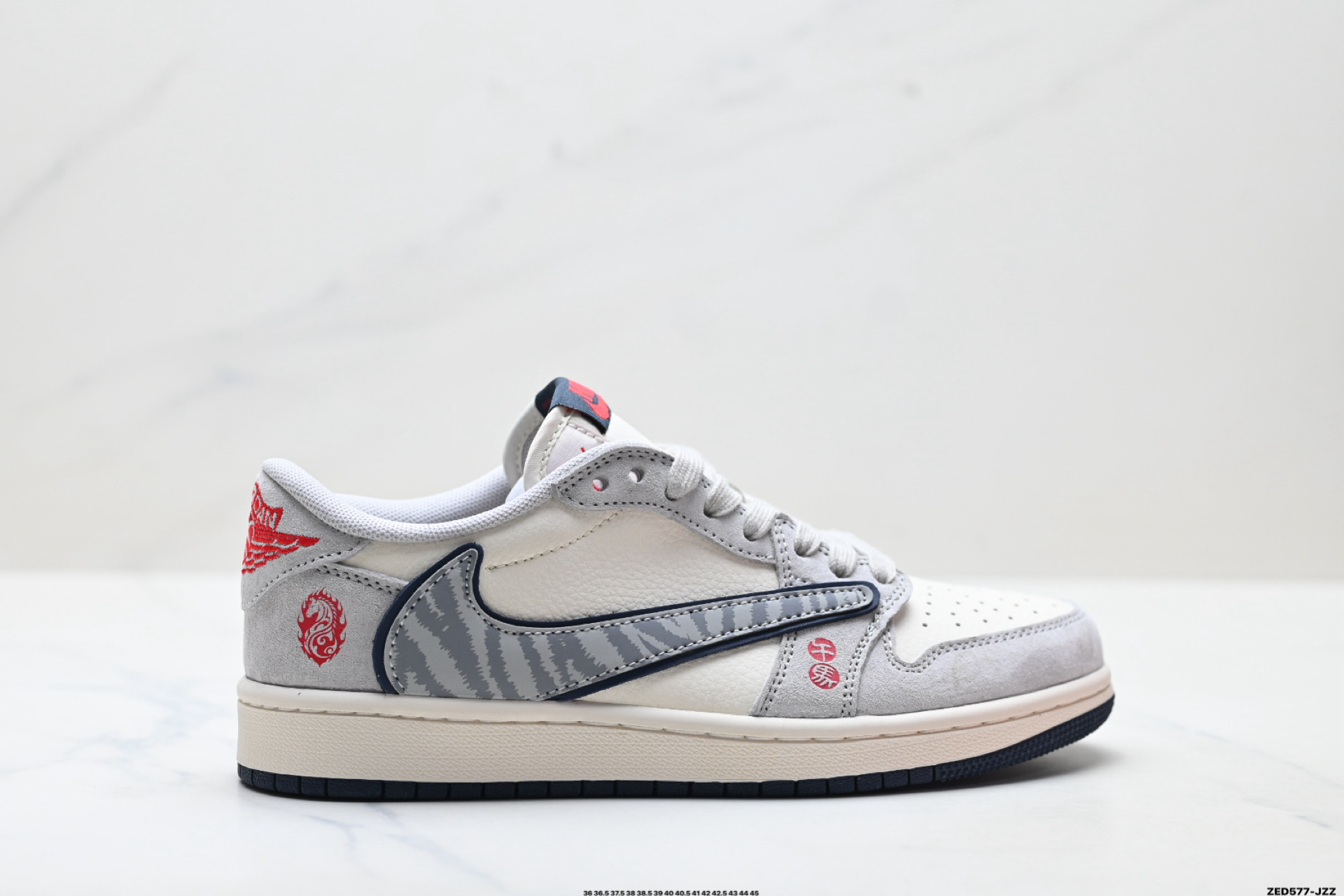 Nike Air Jordan 1 x Travis Scott AJ1倒勾 乔一倒钩 ‘DIY’定制 耐克 低帮文化篮球鞋 JY6988-122 Nike Air Jordan 1 x Travis Scott AJ1倒勾 乔一倒钩 ‘DIY’定制 耐克 低帮文化篮球鞋 JY6988-122