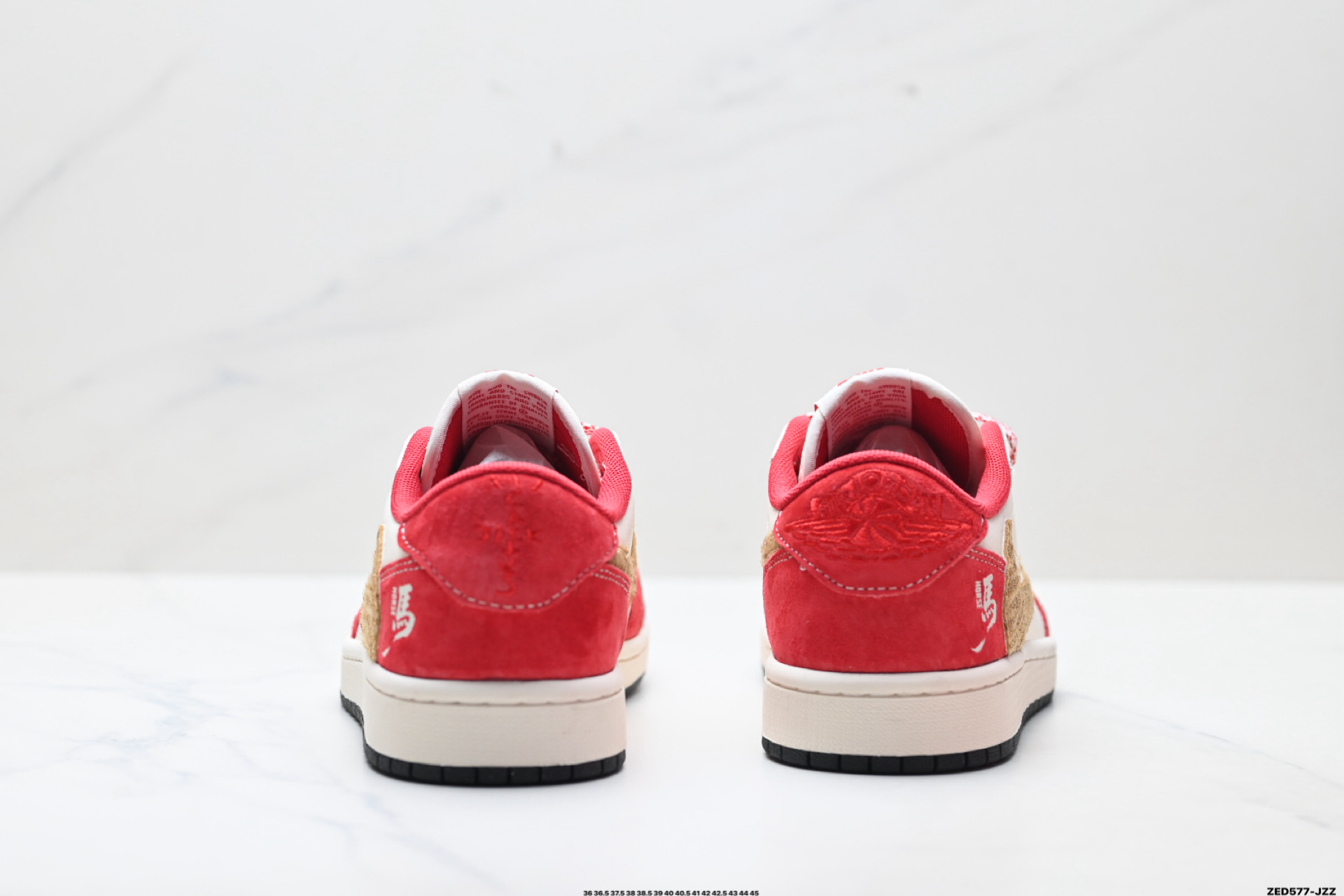 Nike Air Jordan 1 x Travis Scott AJ1倒勾 乔一倒钩 ‘DIY’定制 耐克 低帮文化篮球鞋 SD6868-122