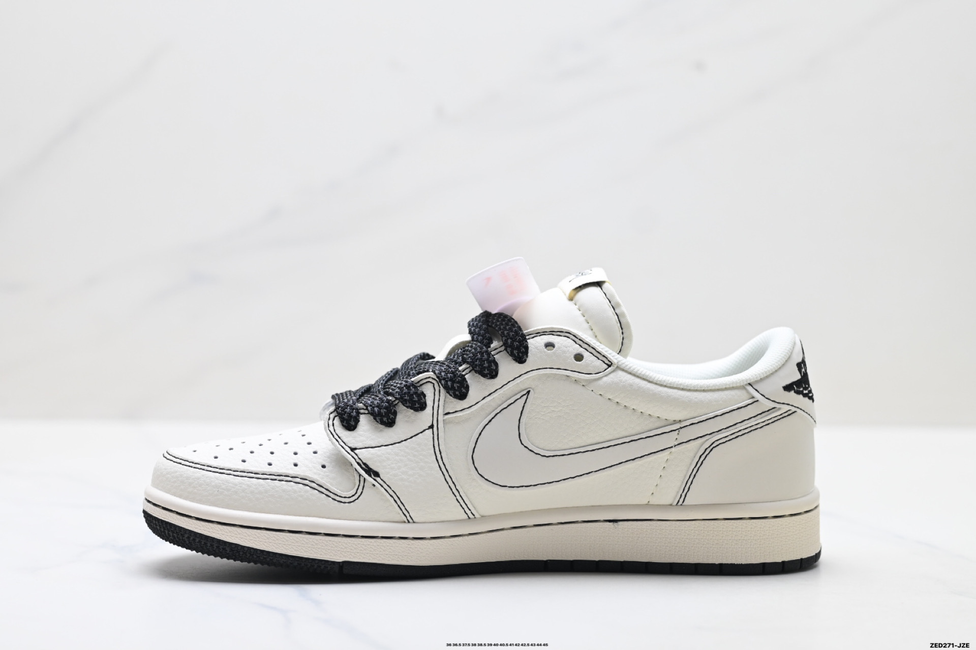 Nike Air Jordan 1 x Travis Scott AJ1倒勾 乔一倒钩 ‘DIY’定制 耐克 低帮文化篮球鞋 HH7518-092