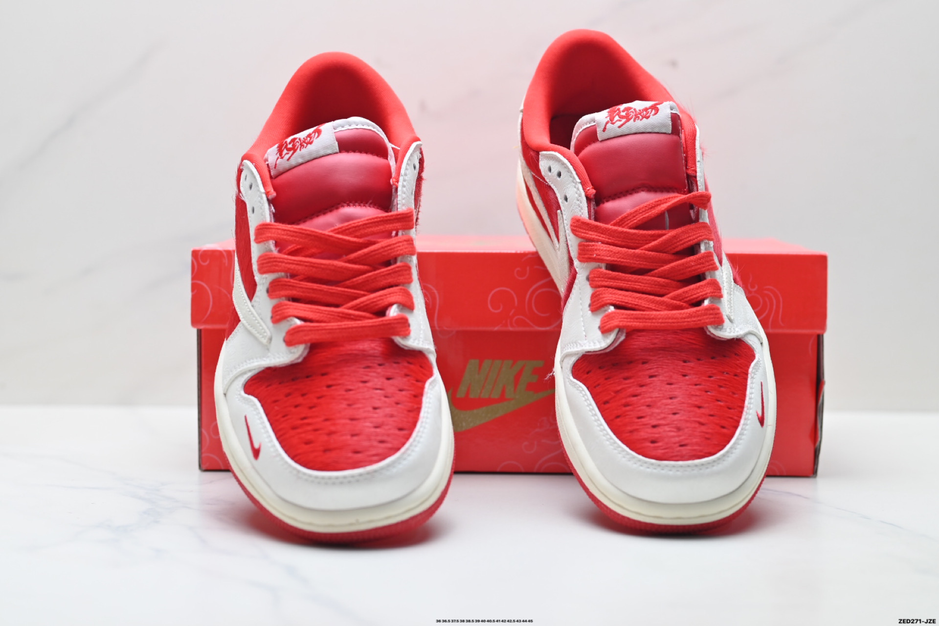 Nike Air Jordan 1 x Travis Scott AJ1倒勾 乔一倒钩 ‘DIY’定制 耐克 低帮文化篮球鞋 XS2025-090