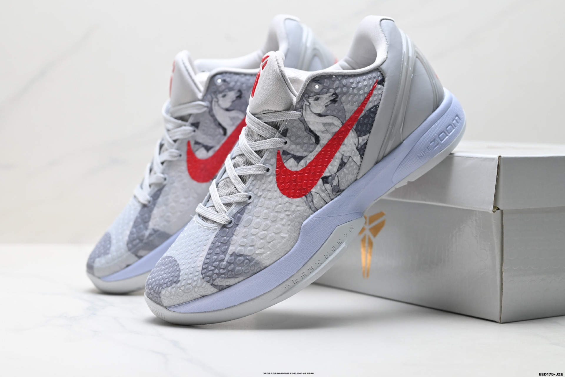 纯原Nike Zoom Kobe VI 马年限定 CNY新年款 耐克 科比6代系列 低帮复刻实战运动低帮文化篮球鞋 CW2190-034