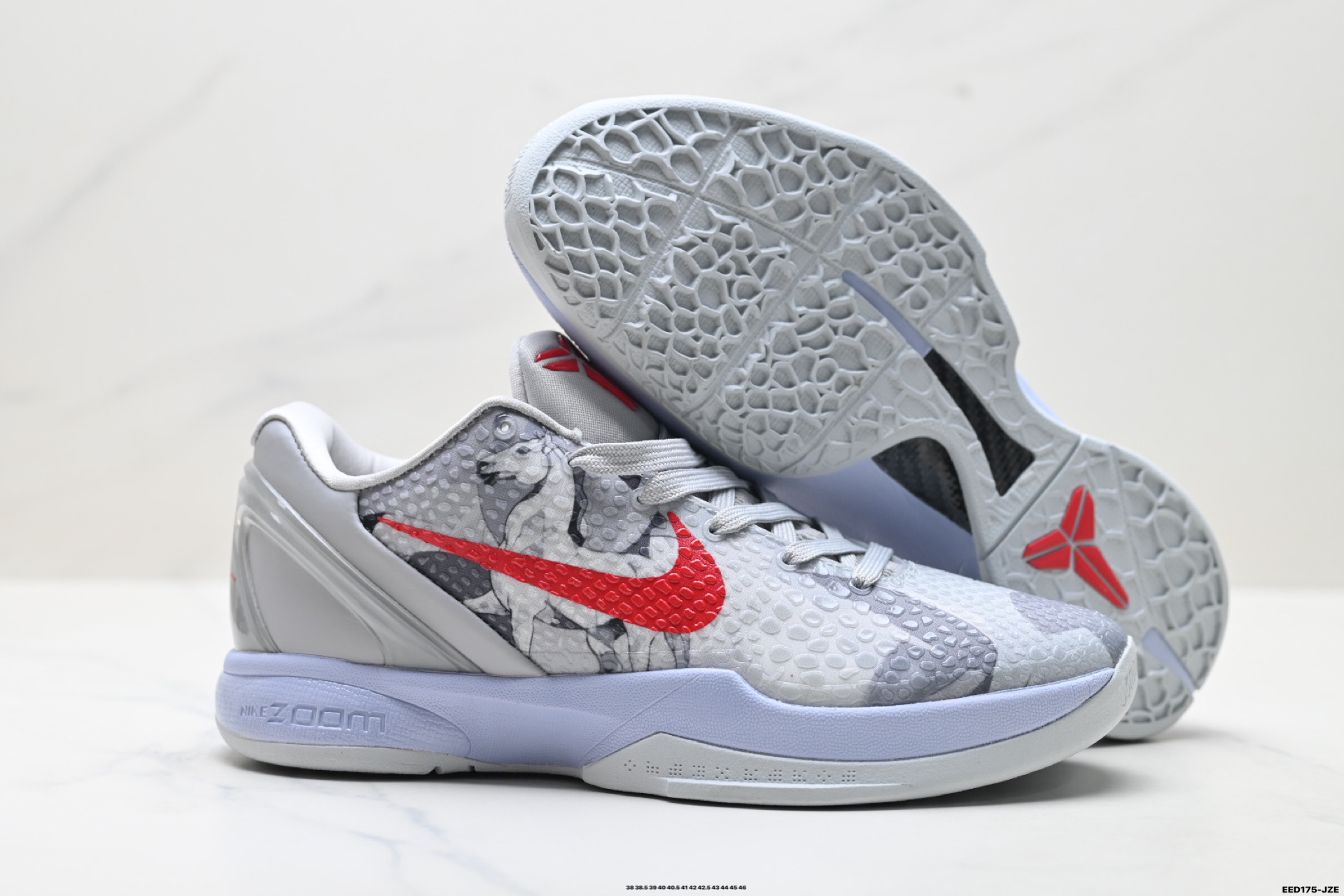 纯原Nike Zoom Kobe VI 马年限定 CNY新年款 耐克 科比6代系列 低帮复刻实战运动低帮文化篮球鞋 CW2190-034