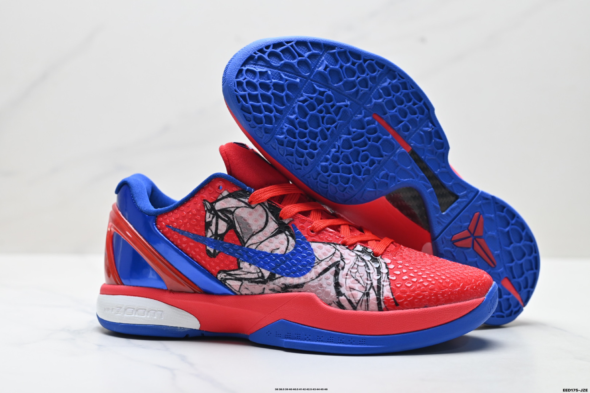 纯原Nike Zoom Kobe VI 马年限定 CNY新年款 耐克 科比6代系列 低帮复刻实战运动低帮文化篮球鞋 CW2190-034