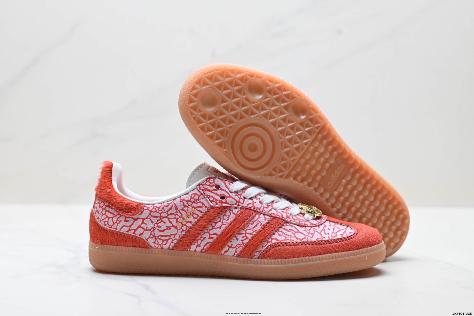 Adidas Originals Samba 阿迪达斯三叶草 桑巴舞系列绅士德训足球风百搭低帮休闲运动板鞋 JR8743