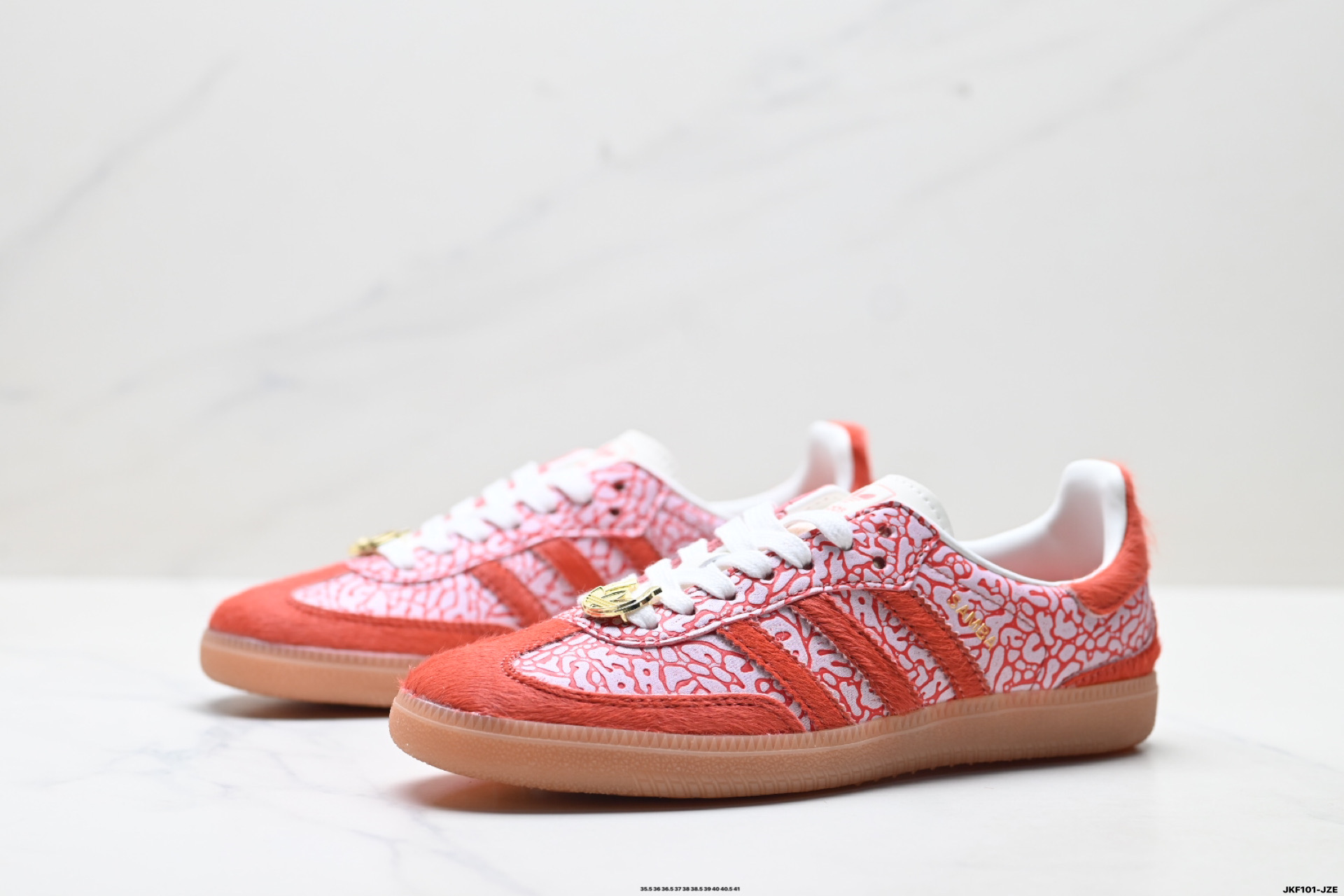 Adidas Originals Samba 阿迪达斯三叶草 桑巴舞系列绅士德训足球风百搭低帮休闲运动板鞋 JR8743