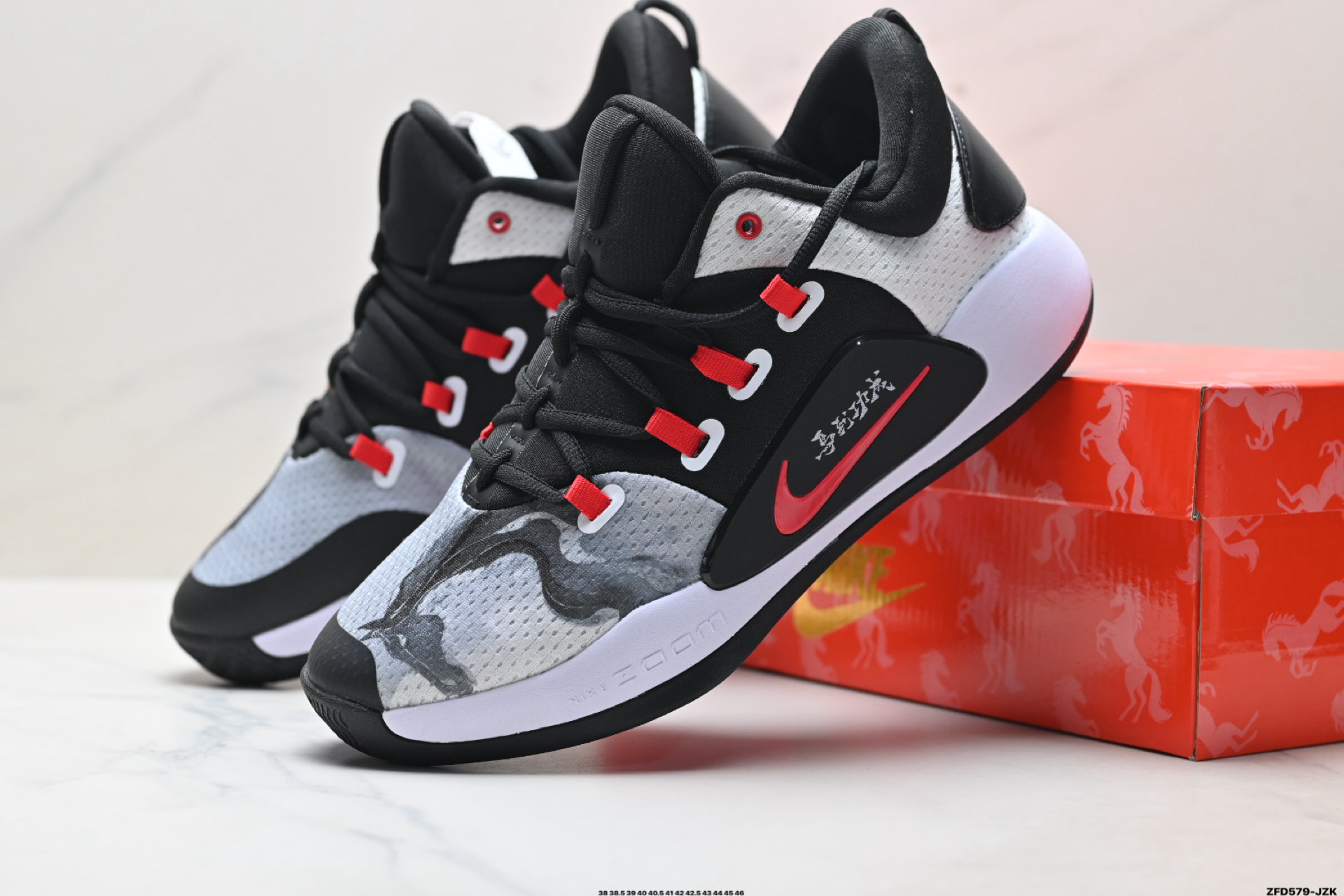 纯原Nike Hyperdunk X Low 马年限定 CNY新年款 耐克 低帮 缓震 实战篮球鞋 AR0465-001
