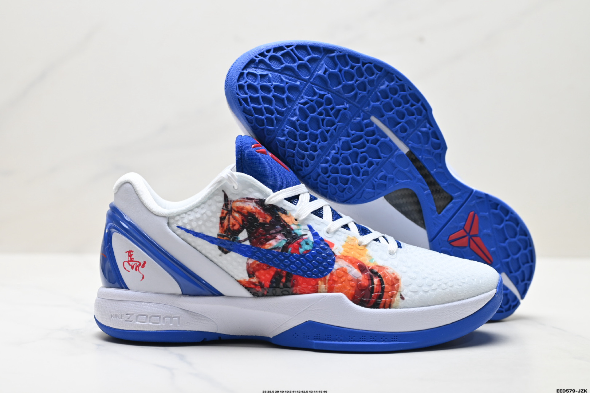 纯原Nike Zoom Kobe VI 马年限定 CNY新年款 耐克 科比6代系列 低帮复刻实战运动低帮文化篮球鞋 CW2190-035