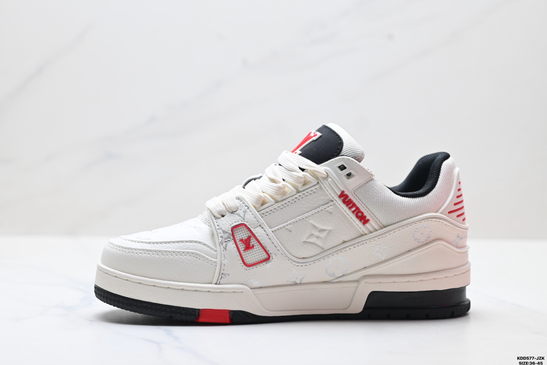 纯原马年限定中国红礼盒Louis vuitton Trainer Sneaker Low 路易威登 休闲运动文化百搭板鞋