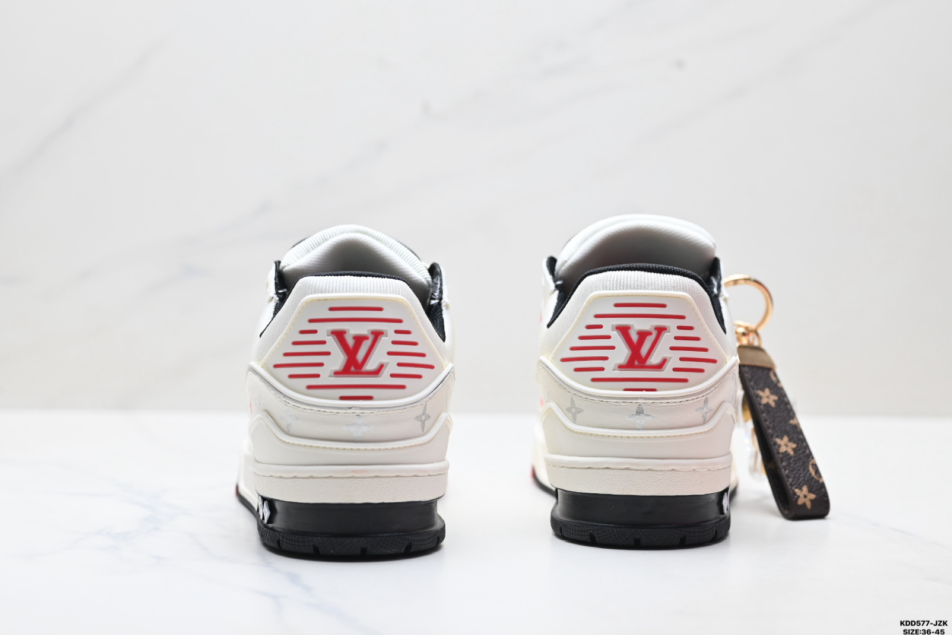 纯原马年限定中国红礼盒Louis vuitton Trainer Sneaker Low 路易威登 休闲运动文化百搭板鞋