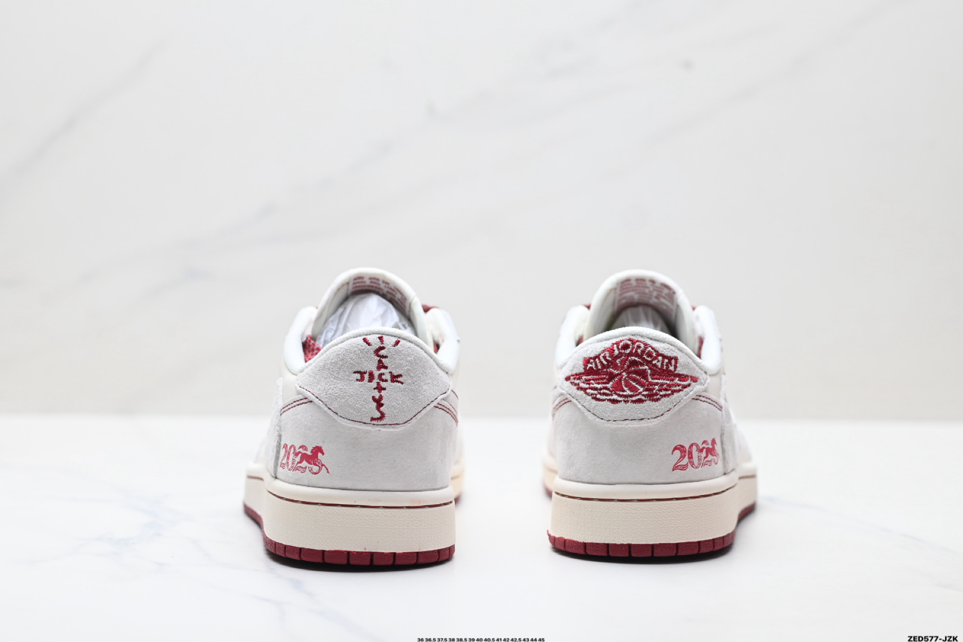 Nike Air Jordan 1 x Travis Scott AJ1倒勾 乔一倒钩 ‘DIY’定制 耐克 低帮文化篮球鞋 SD6868-129
