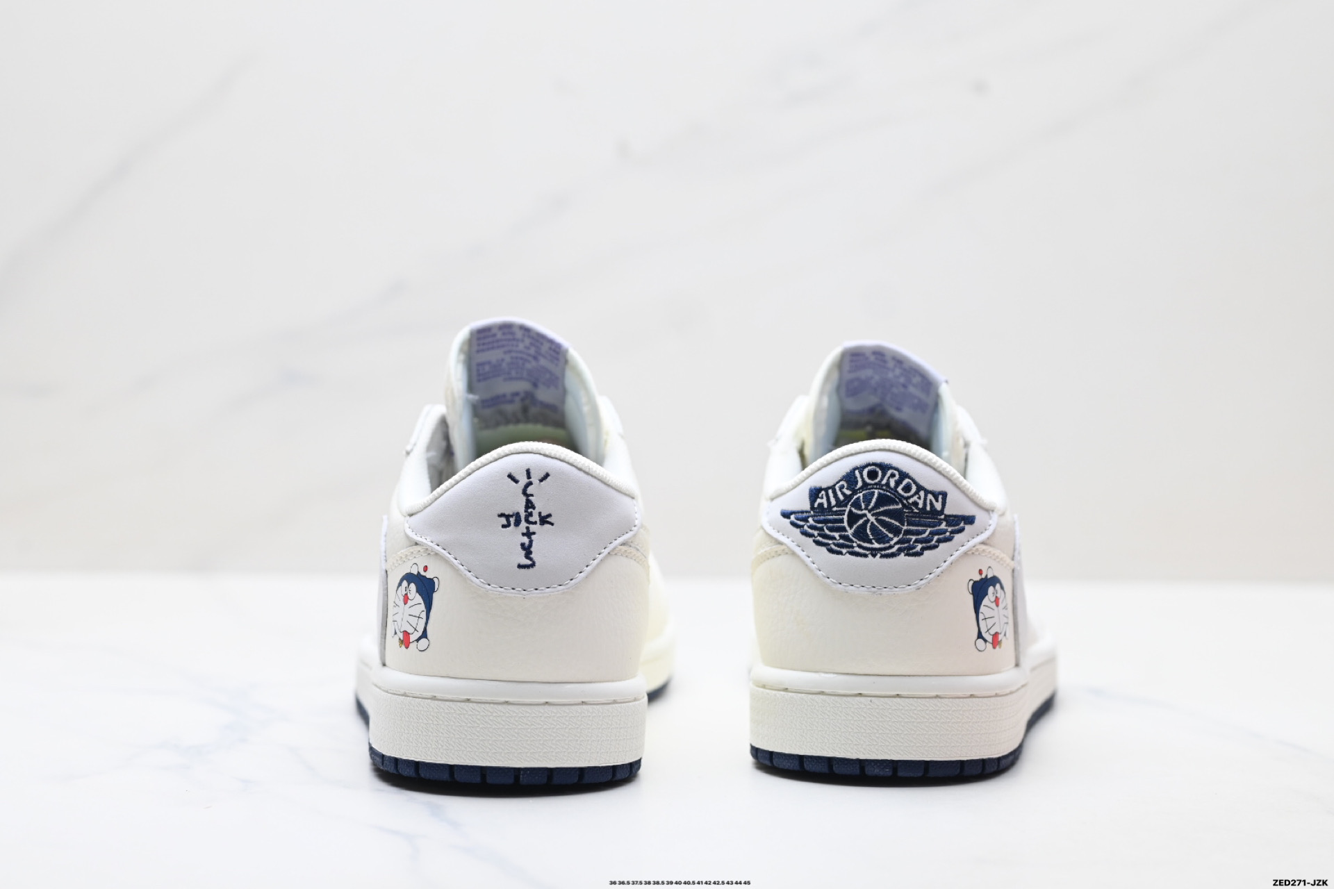 Nike Air Jordan 1 x Travis Scott AJ1倒勾 乔一倒钩 ‘DIY’定制 耐克 低帮文化篮球鞋 DZ2688-004