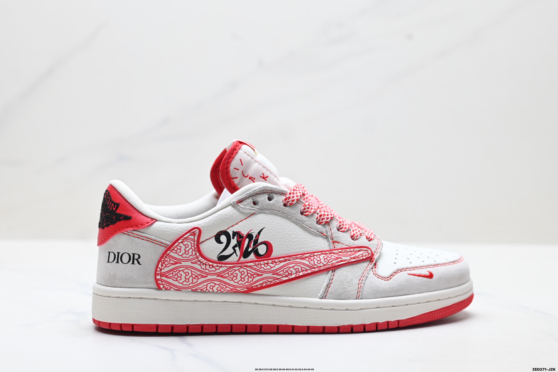 Nike Air Jordan 1 x Travis Scott AJ1倒勾 乔一倒钩 ‘DIY’定制 耐克 低帮文化篮球鞋 JW1188-178 Nike Air Jordan 1 x Travis Scott AJ1倒勾 乔一倒钩 ‘DIY’定制 耐克 低帮文化篮球鞋 JW1188-178