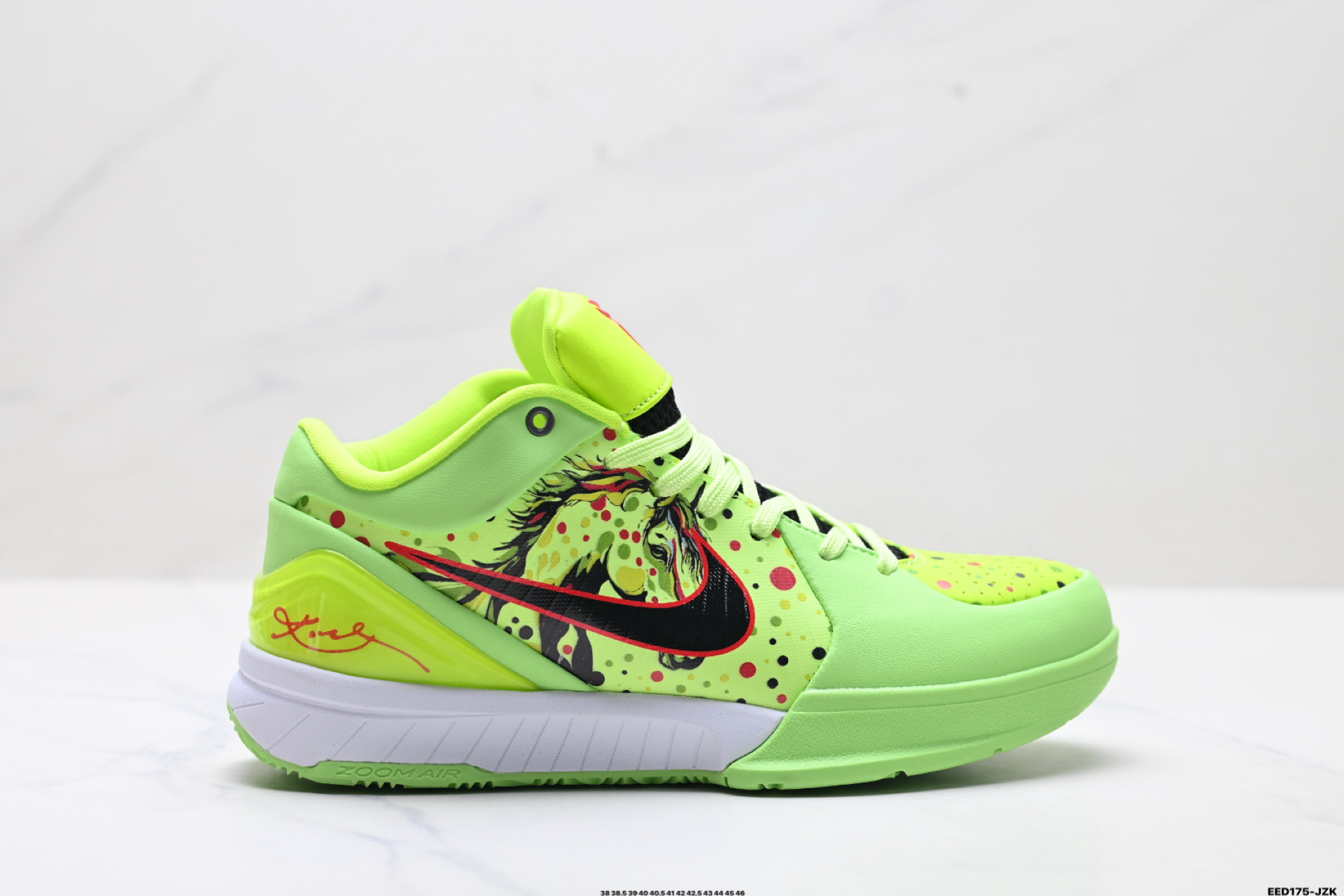 💰380
纯原✅Nike Zoom Kobe VI 马年限定 CNY新年款 耐克 科比6代系列 低帮复刻实战运动低帮文化篮球鞋
纯原版本 鞋头和鞋舌采用透气运动网布制成
采用更为挺拔的鞋口设计 为脚踝带来更佳的包裹与支撑感 侧面独特波纹纹理细节 打破了单调 赋予鞋子灵动与活力的视觉体验
货号:AV6339-105
尺码:38 38.5 39 40 40.5 41 42 42.5 43 44 45 46
ID:EED175-JZK