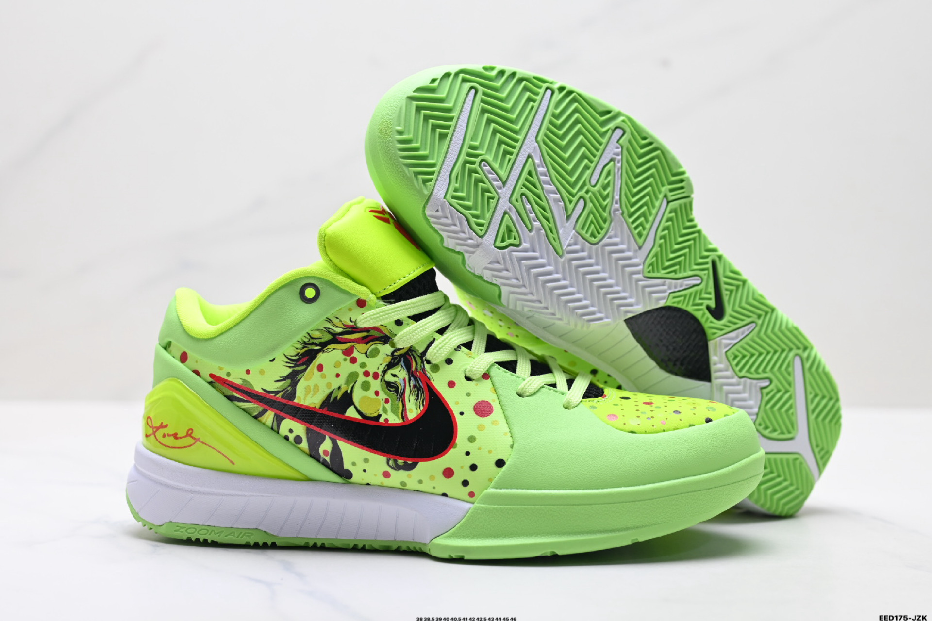 💰380
纯原✅Nike Zoom Kobe VI 马年限定 CNY新年款 耐克 科比6代系列 低帮复刻实战运动低帮文化篮球鞋
纯原版本 鞋头和鞋舌采用透气运动网布制成
采用更为挺拔的鞋口设计 为脚踝带来更佳的包裹与支撑感 侧面独特波纹纹理细节 打破了单调 赋予鞋子灵动与活力的视觉体验
货号:AV6339-105
尺码:38 38.5 39 40 40.5 41 42 42.5 43 44 45 46
ID:EED175-JZK