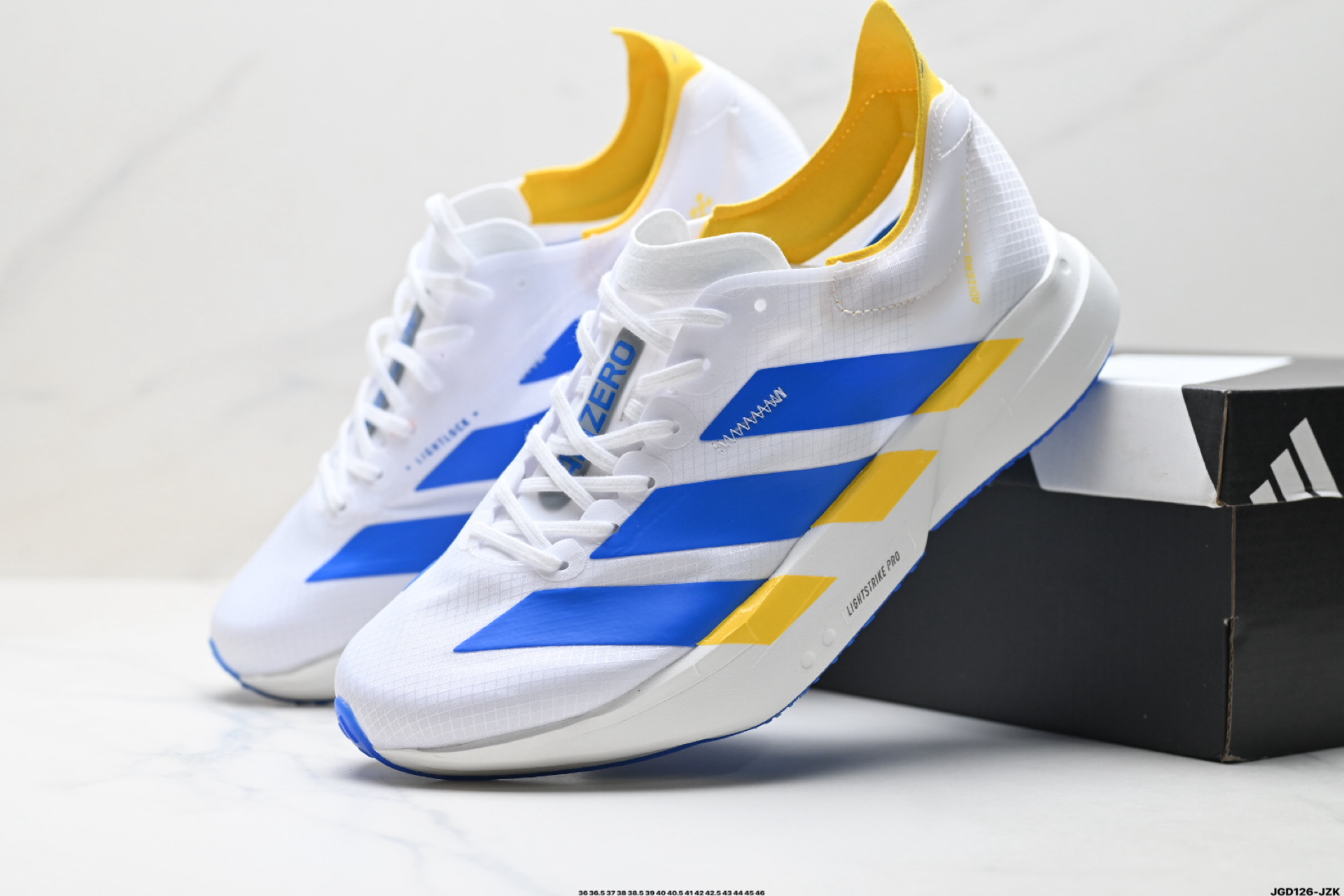 Adidas Adizero Adios Pro 4 M马拉松飞线贾卡轻质透气休闲运动跑步鞋 KI4439