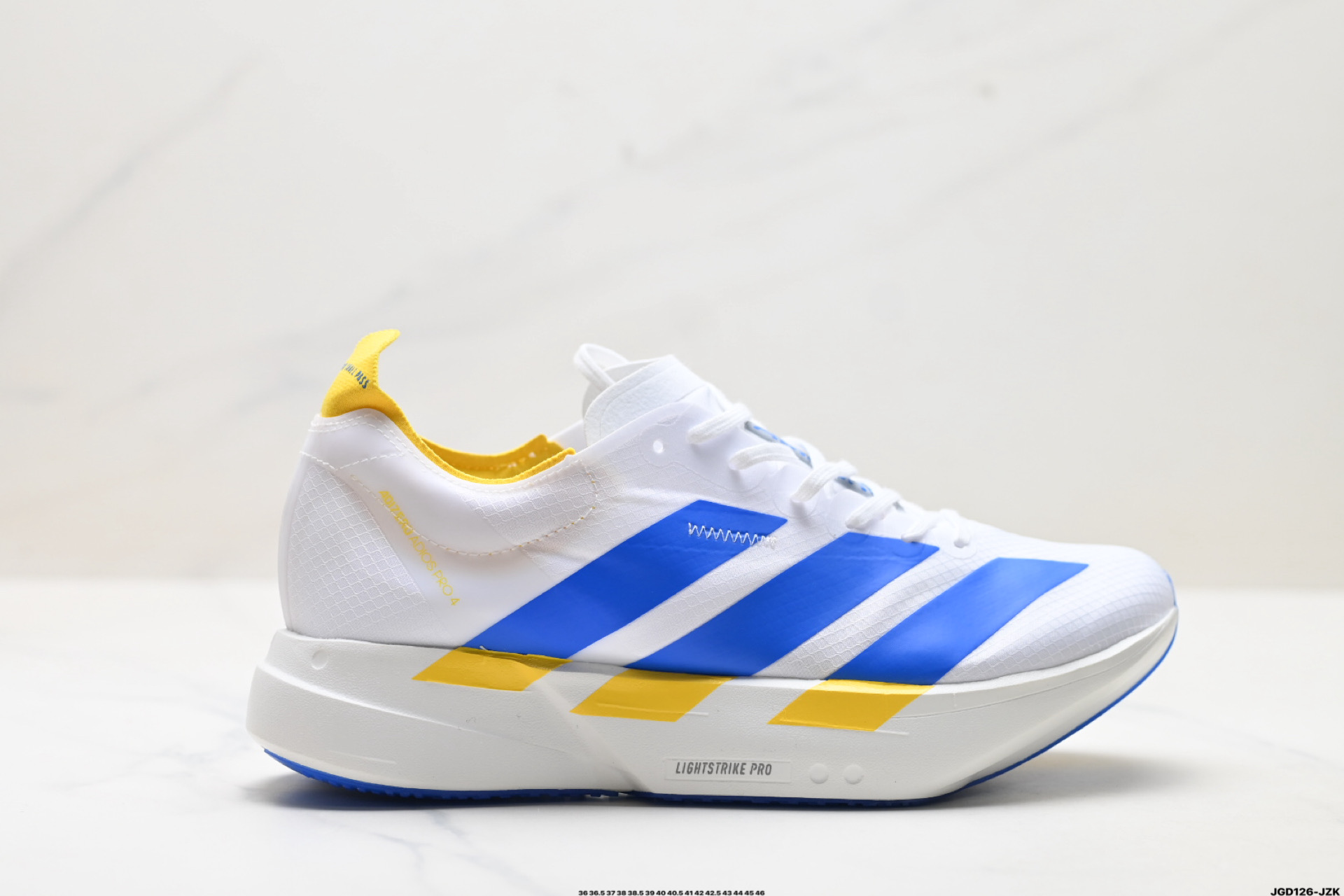 Adidas Adizero Adios Pro 4 M马拉松飞线贾卡轻质透气休闲运动跑步鞋 KI4439
