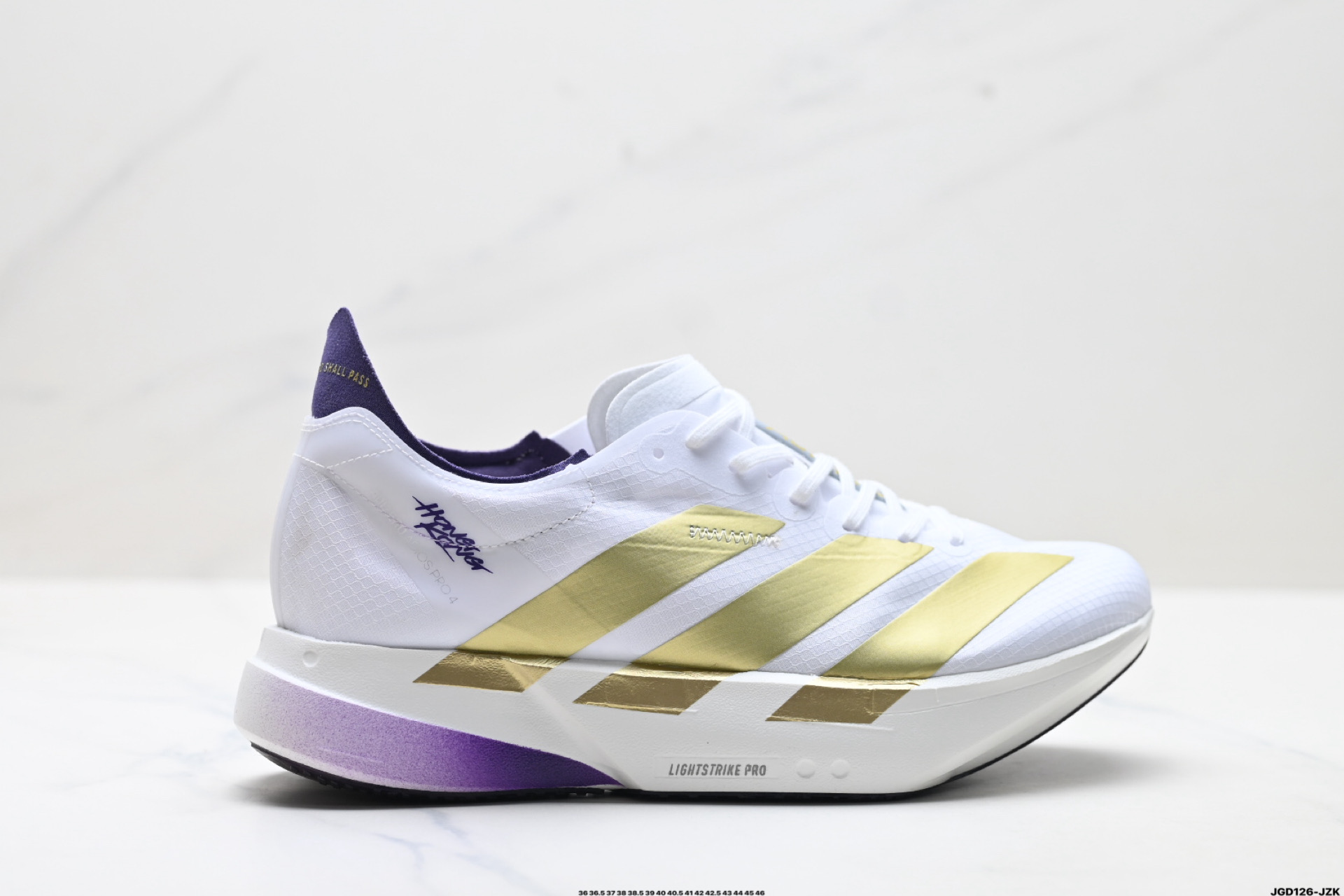 Adidas Adizero Adios Pro 4 M马拉松飞线贾卡轻质透气休闲运动跑步鞋 KI4439