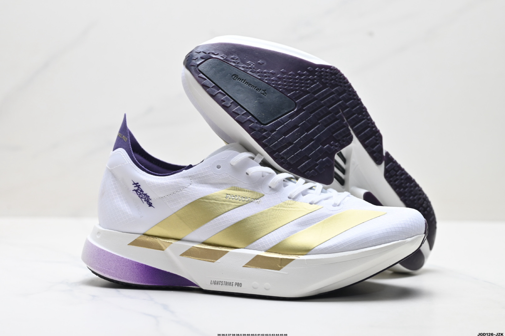 Adidas Adizero Adios Pro 4 M马拉松飞线贾卡轻质透气休闲运动跑步鞋 KI4439