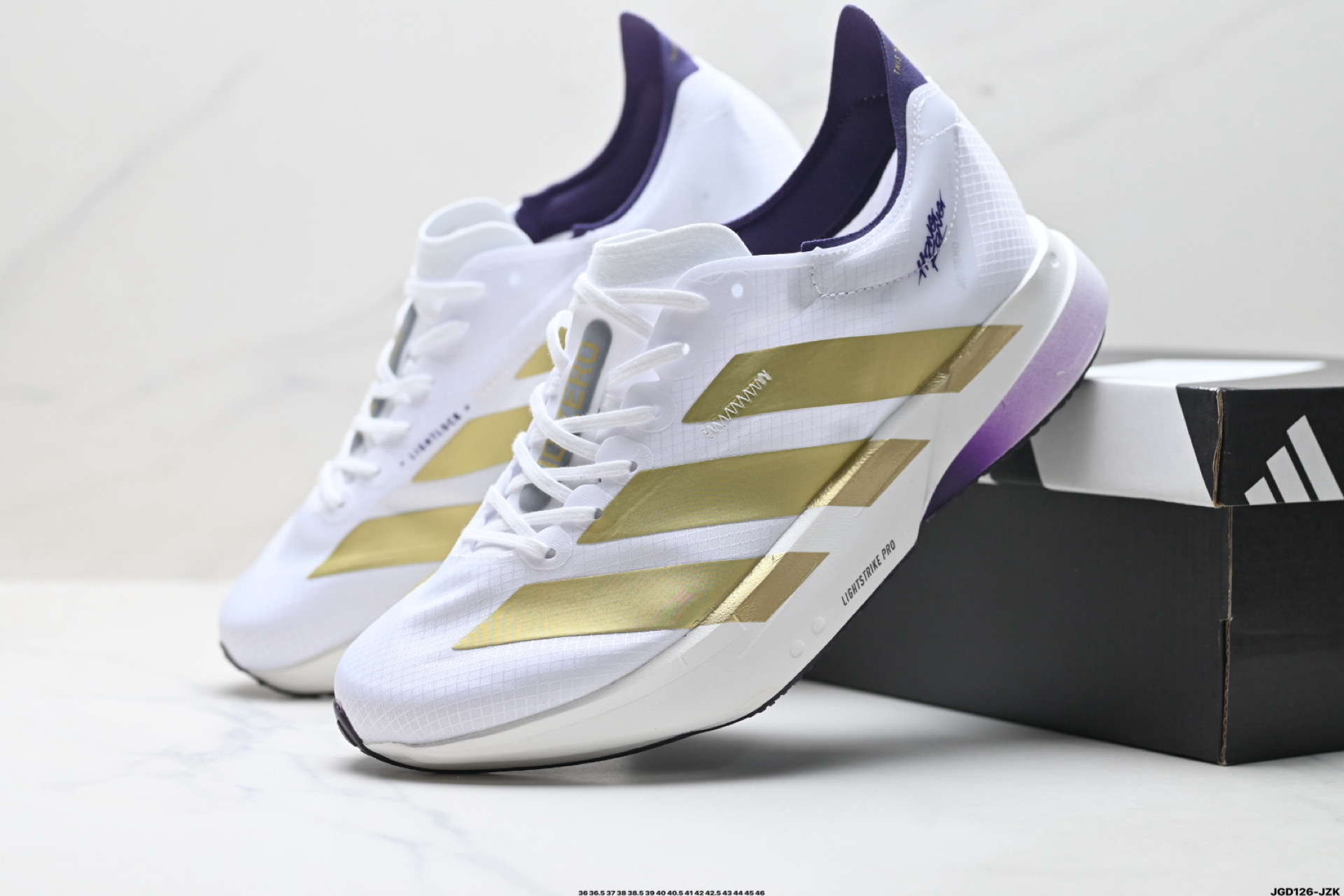 Adidas Adizero Adios Pro 4 M马拉松飞线贾卡轻质透气休闲运动跑步鞋 KI4439
