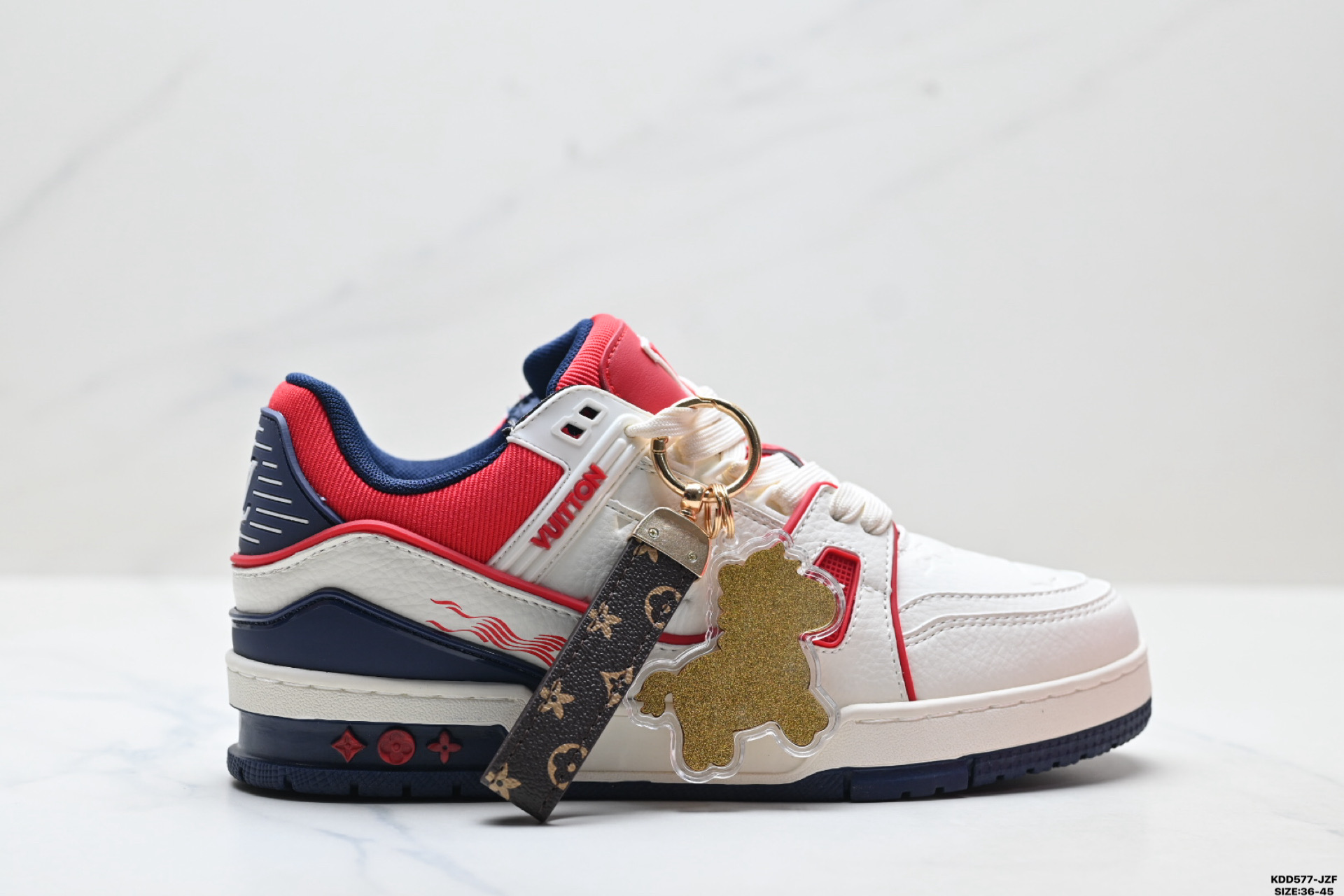 纯原马年限定中国红礼盒Louis vuitton Trainer Sneaker Low 路易威登 休闲运动文化百搭板鞋