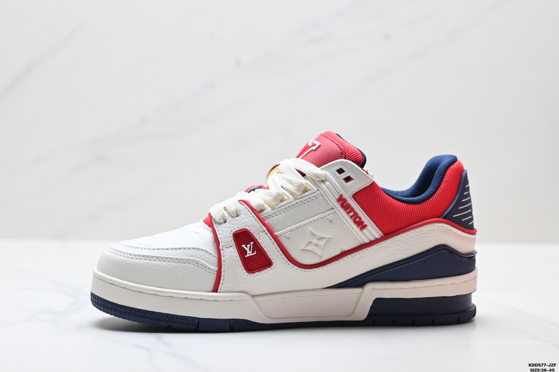 纯原马年限定中国红礼盒Louis vuitton Trainer Sneaker Low 路易威登 休闲运动文化百搭板鞋