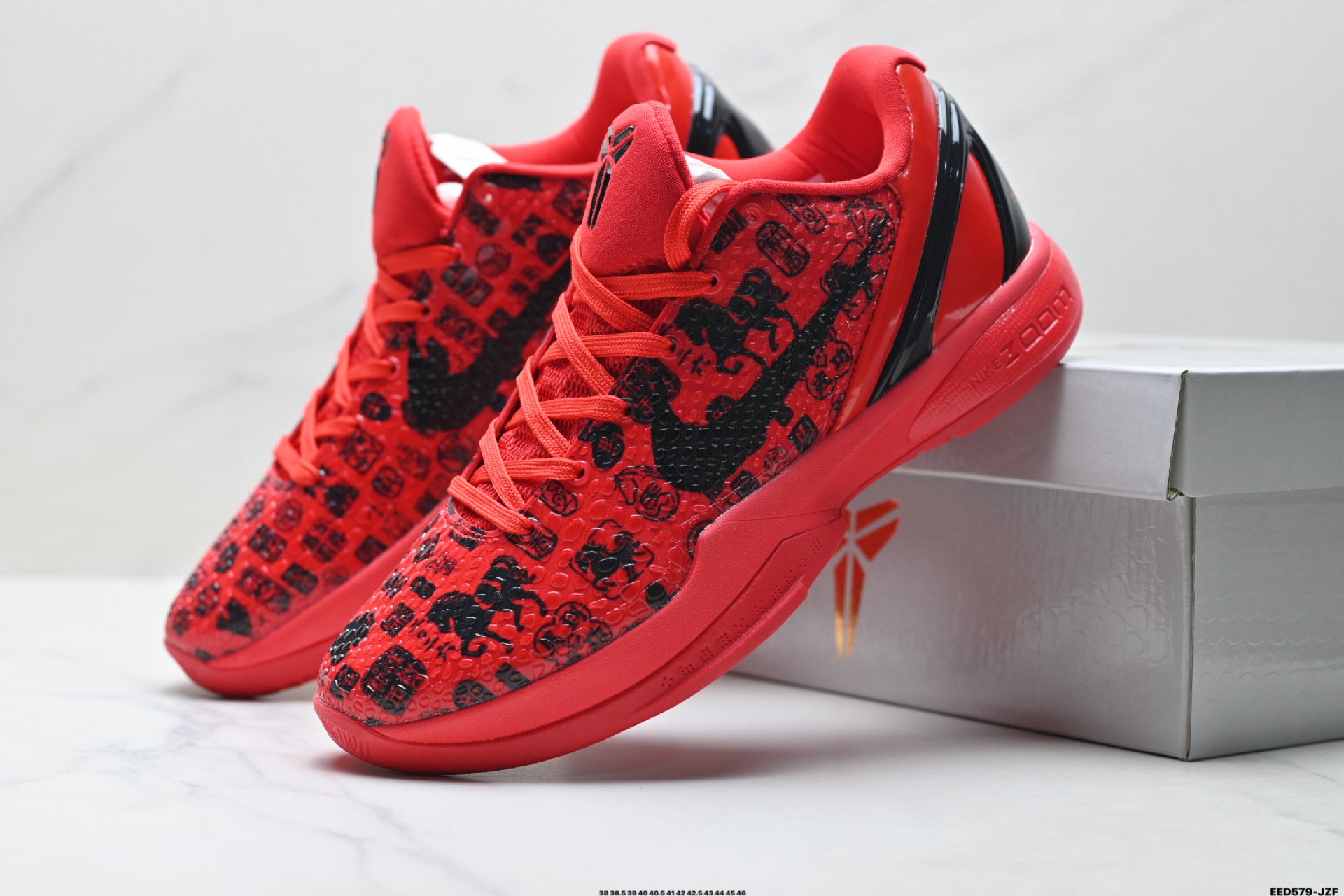 纯原Nike Zoom Kobe VI 马年限定 CNY新年款 耐克 科比6代系列 低帮复刻实战运动低帮文化篮球鞋 CW2190-038